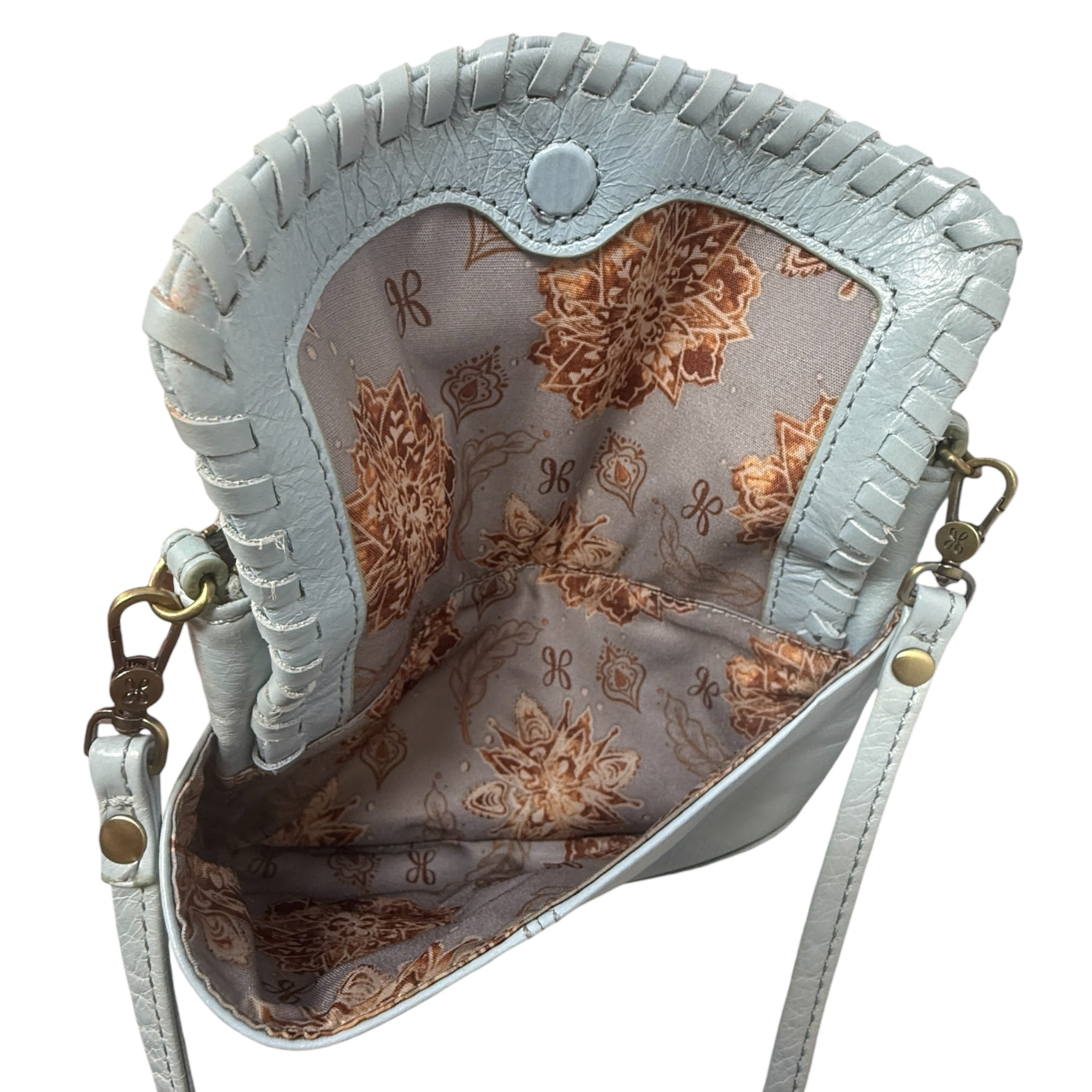 Stroll Leather Crossbody In Whisper Blue By Hobo Intl, Size: Small
