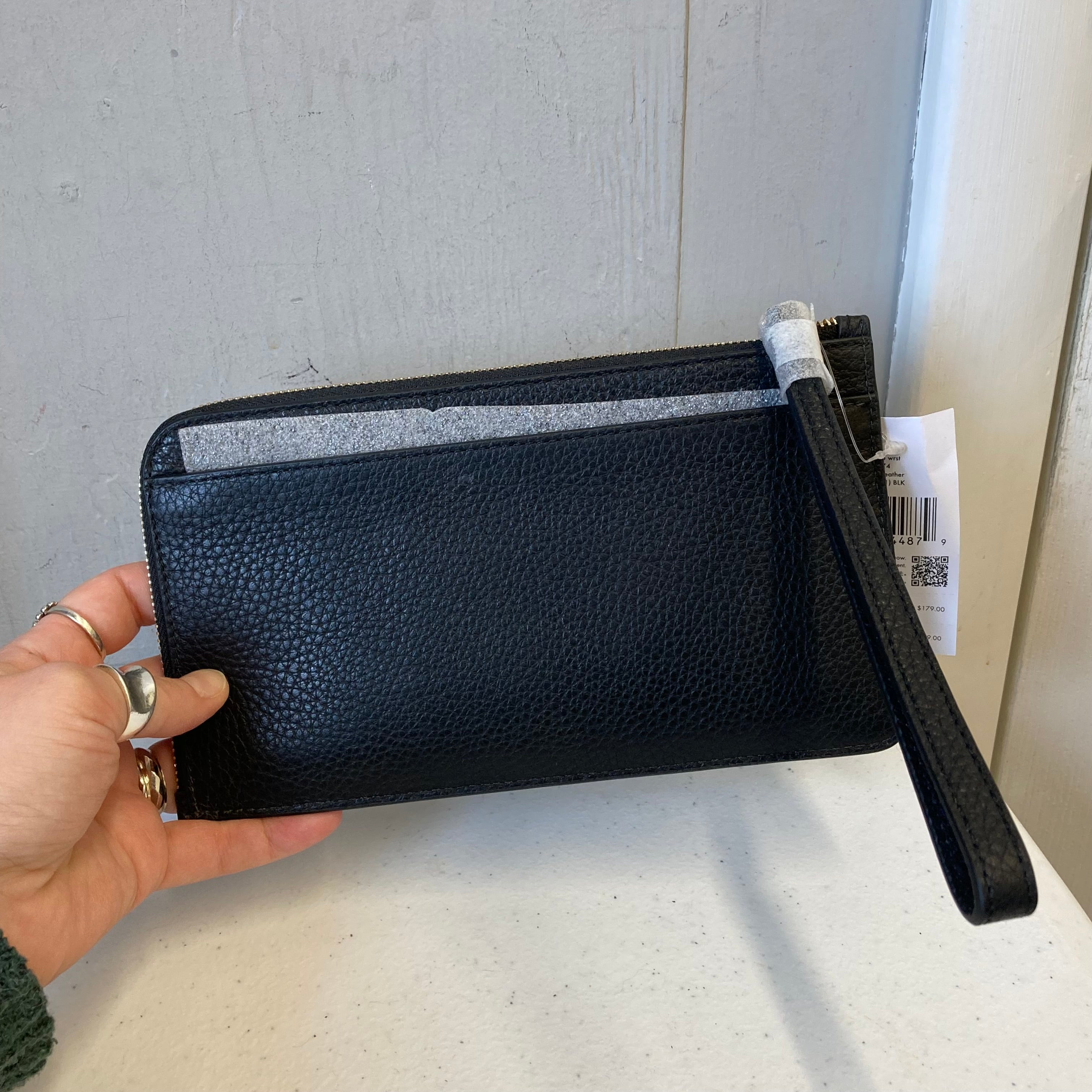 Wristlet Designer By Kate Spade In Black, Size:Small