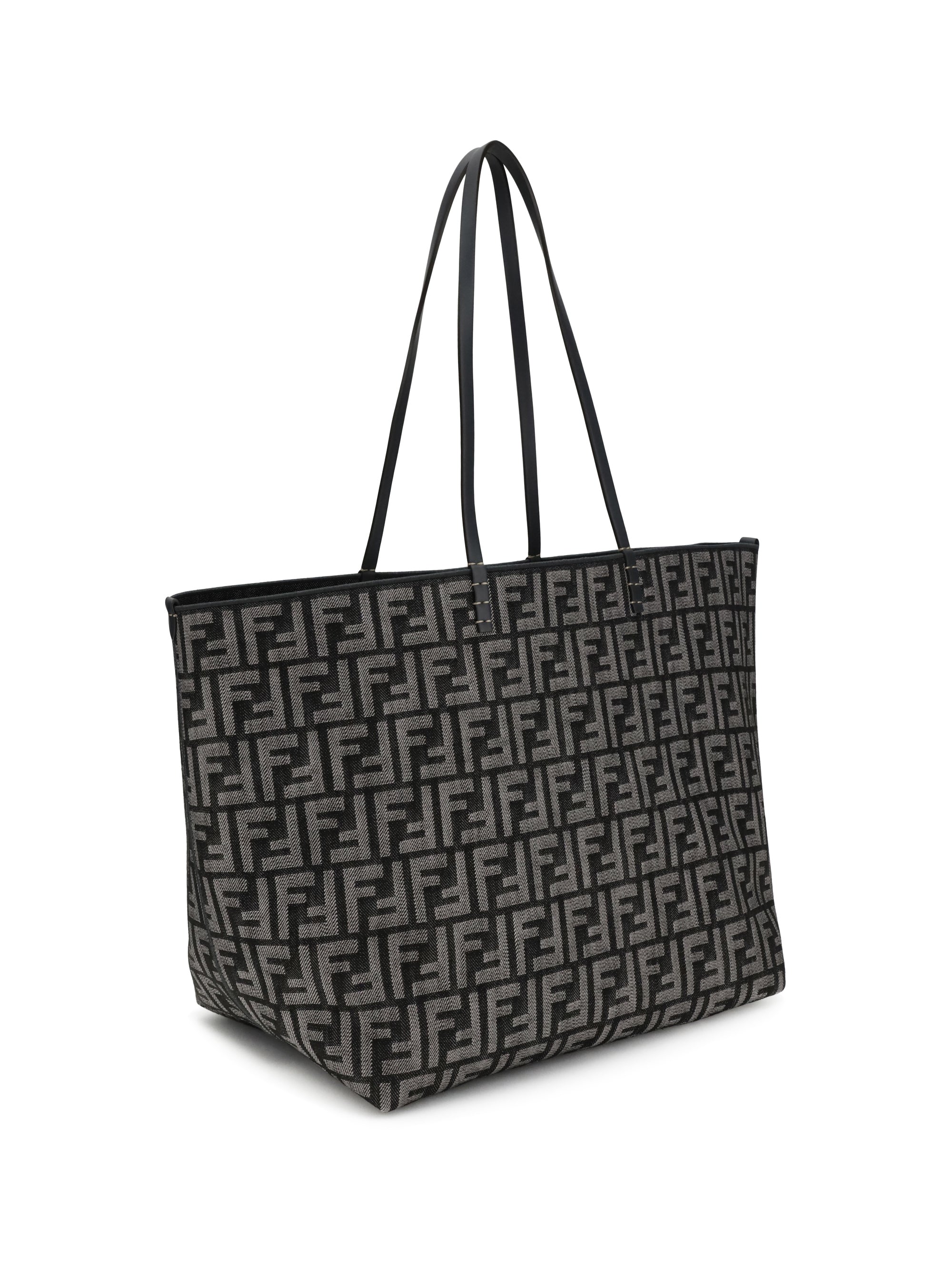 roll large shopper bag with all-over ff motif