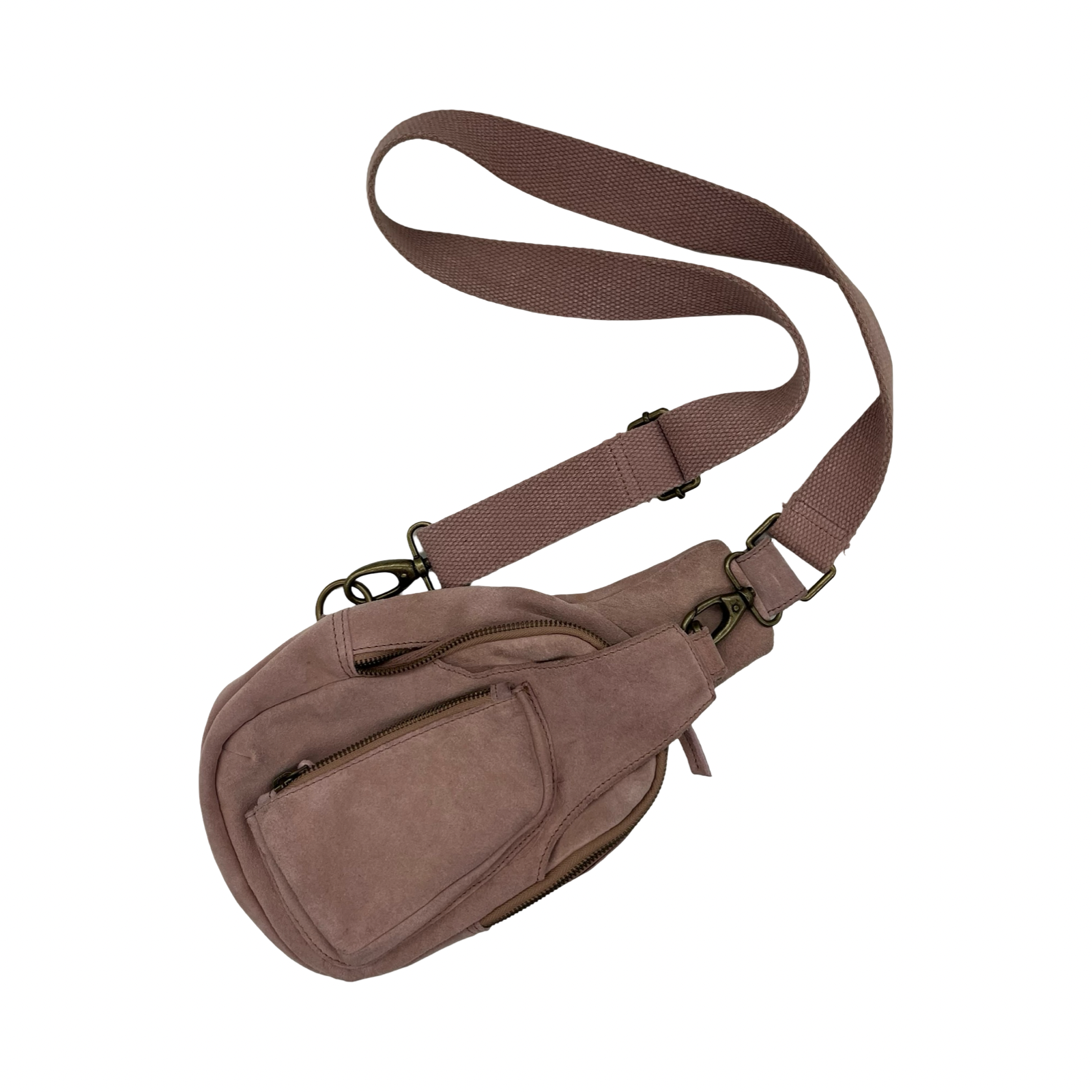 Crossbody Leather By Free People In Pink, Size:Medium