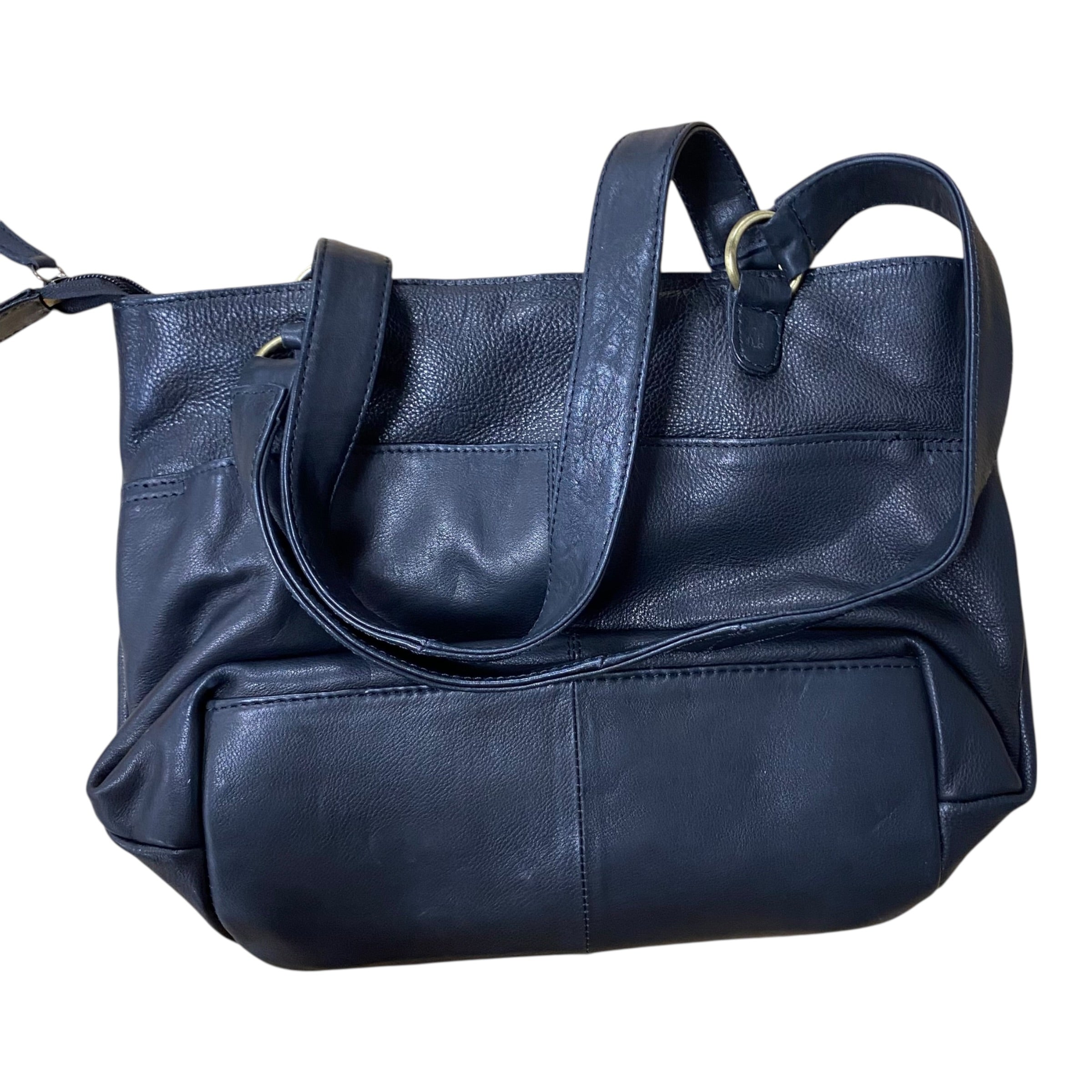 Handbag Leather By Cmf In Black, Size:Medium