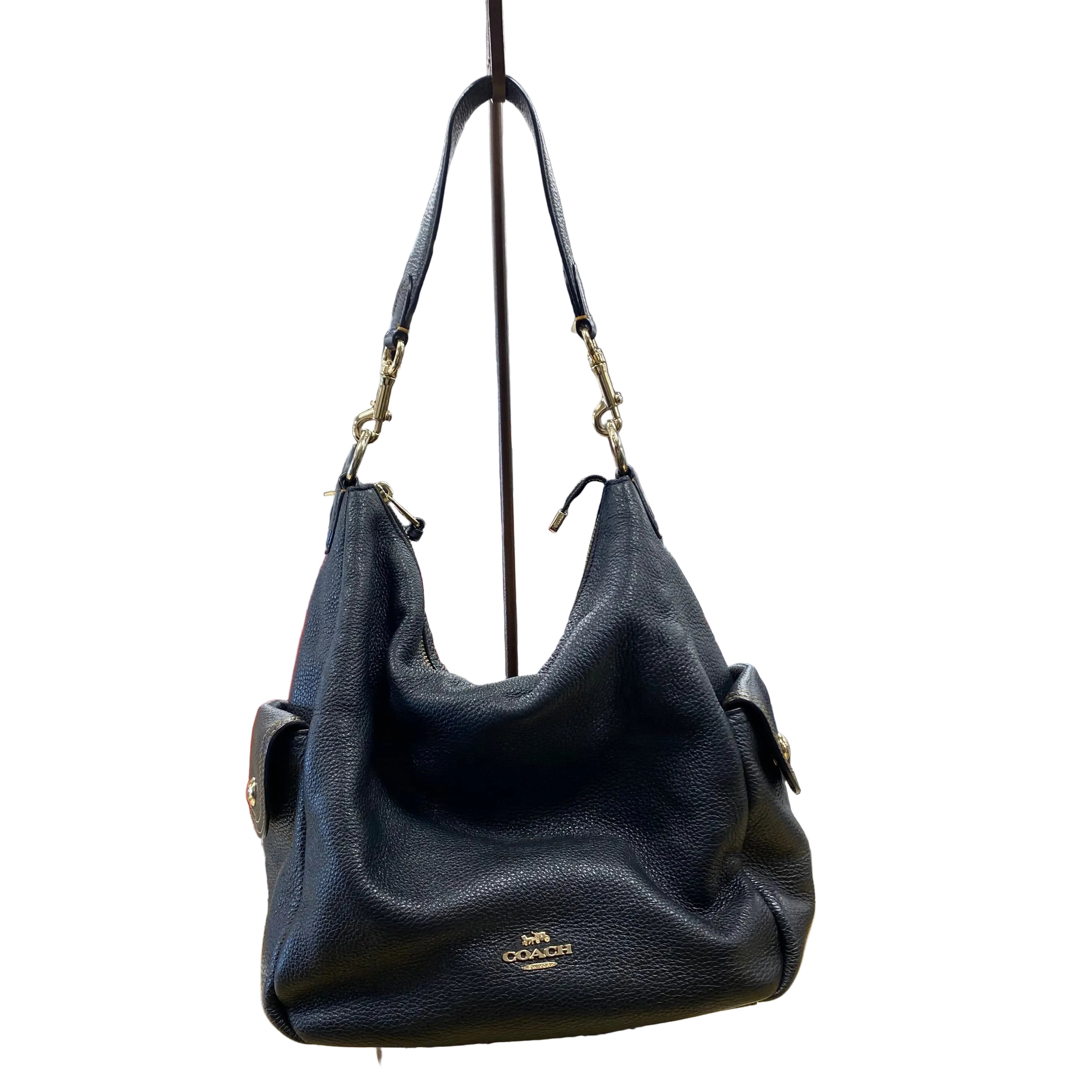 Handbag Designer By Coach In Black, Size:Medium