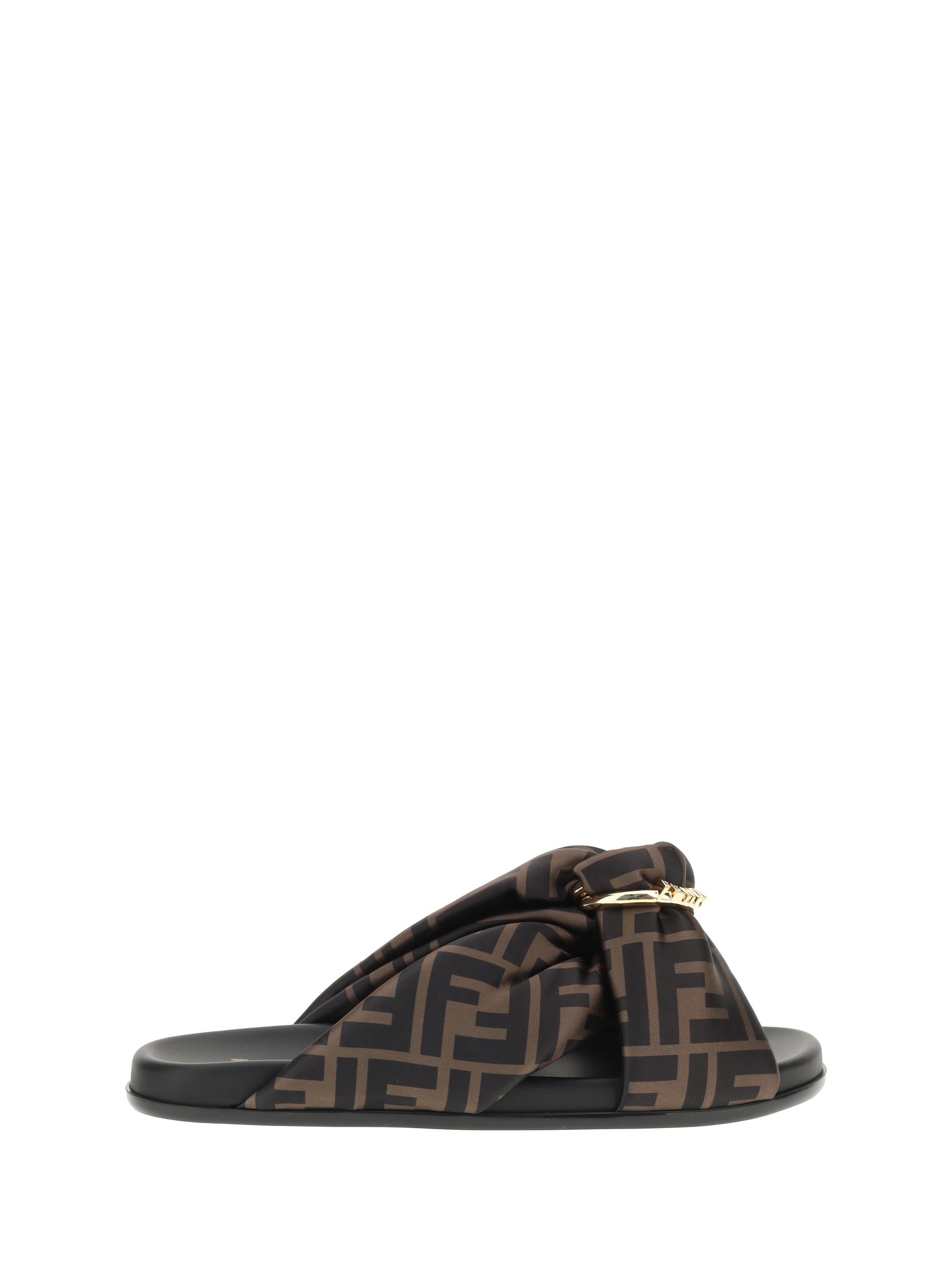 satin slide sandals