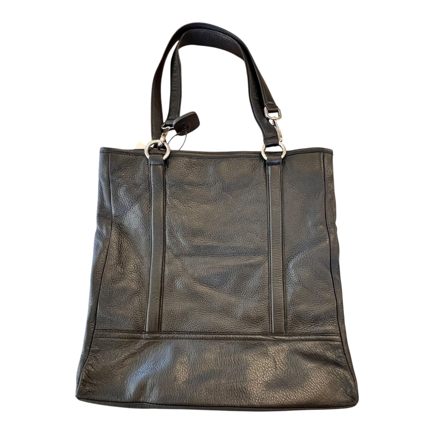 Handbag Leather By Calvin Klein In Black, Size:Large