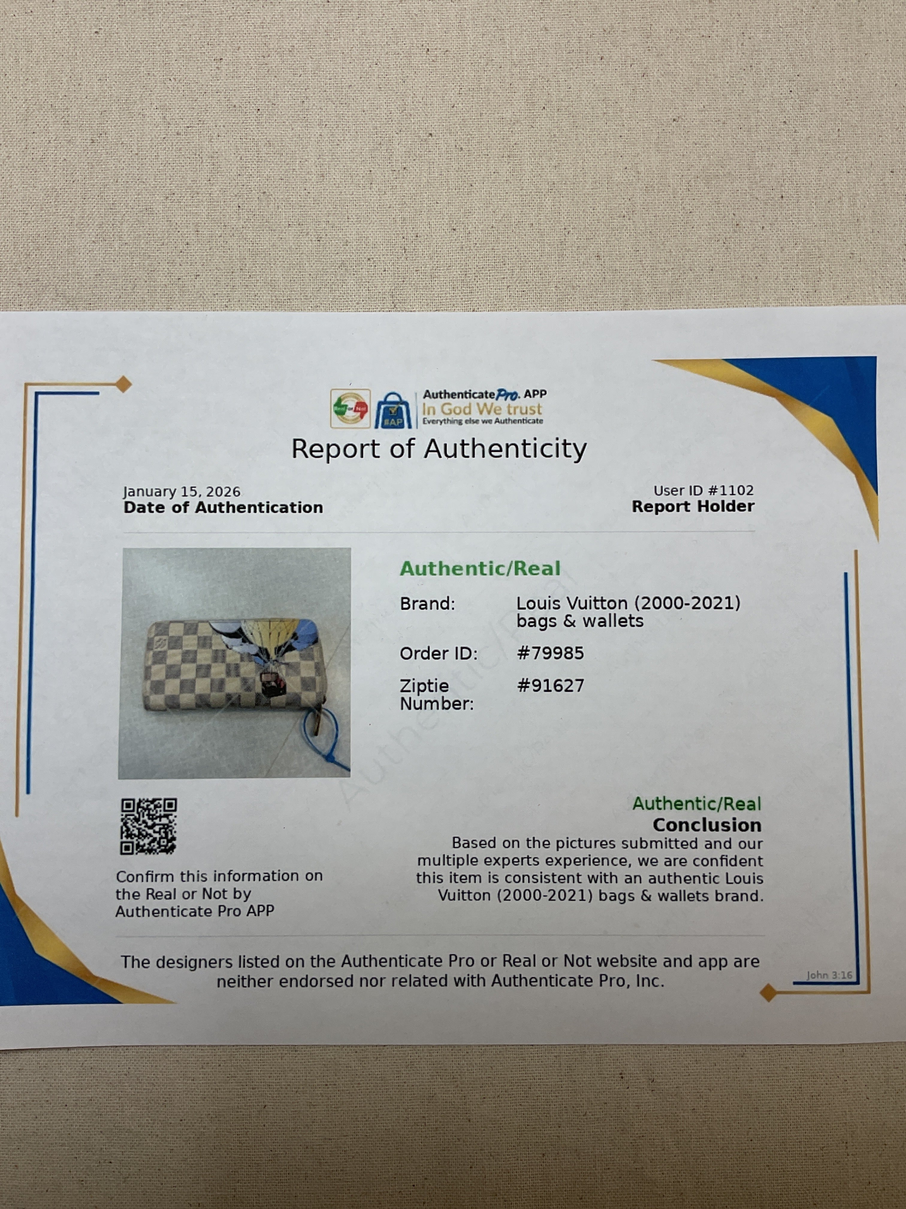 Wallet Luxury Designer By Louis Vuitton In Checkered Pattern, Size:Medium