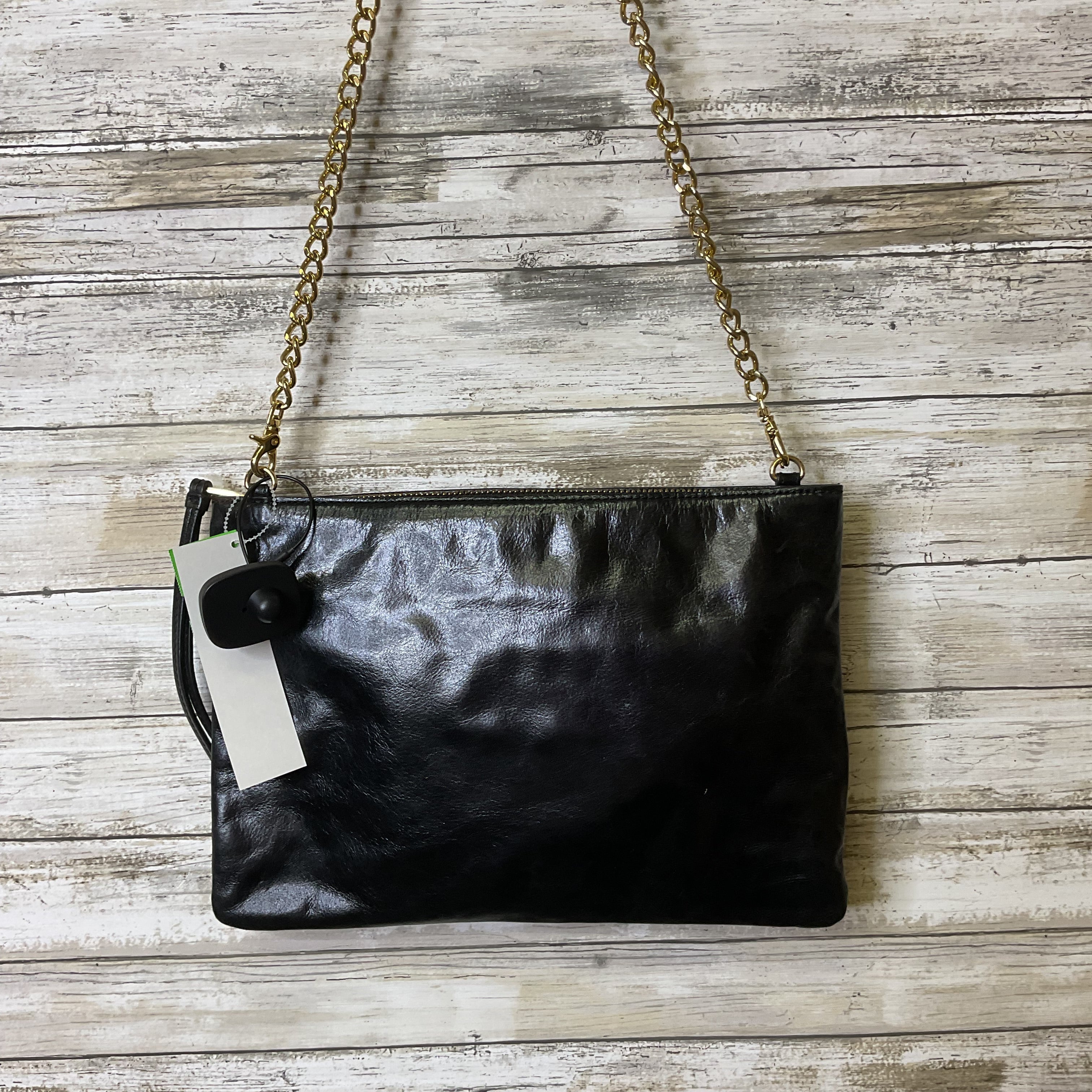 Crossbody By Badgley Mischka In Black & Gold, Size:Large