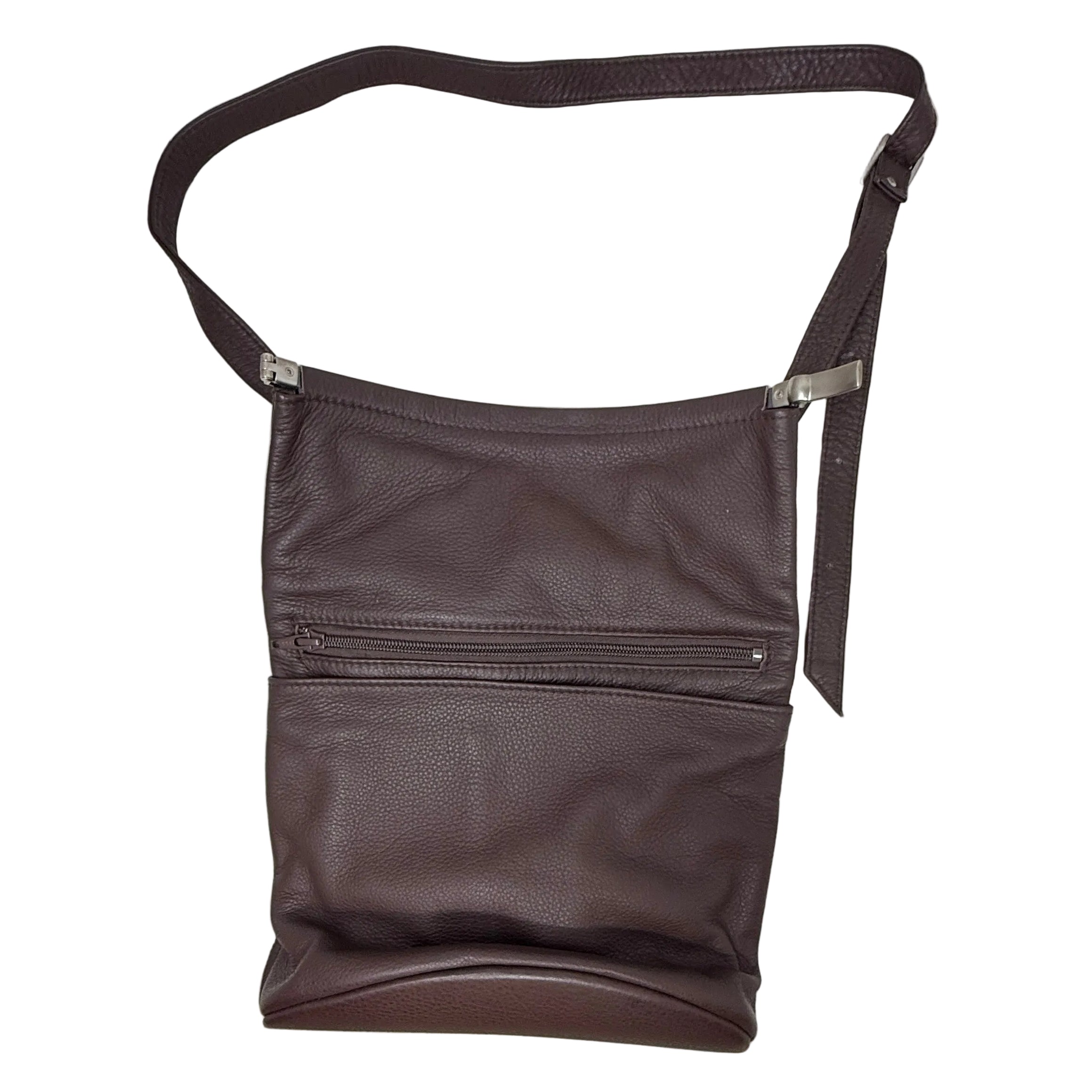 Wandelbar Leather Crossbody Bag By Olbrish, Size: Small