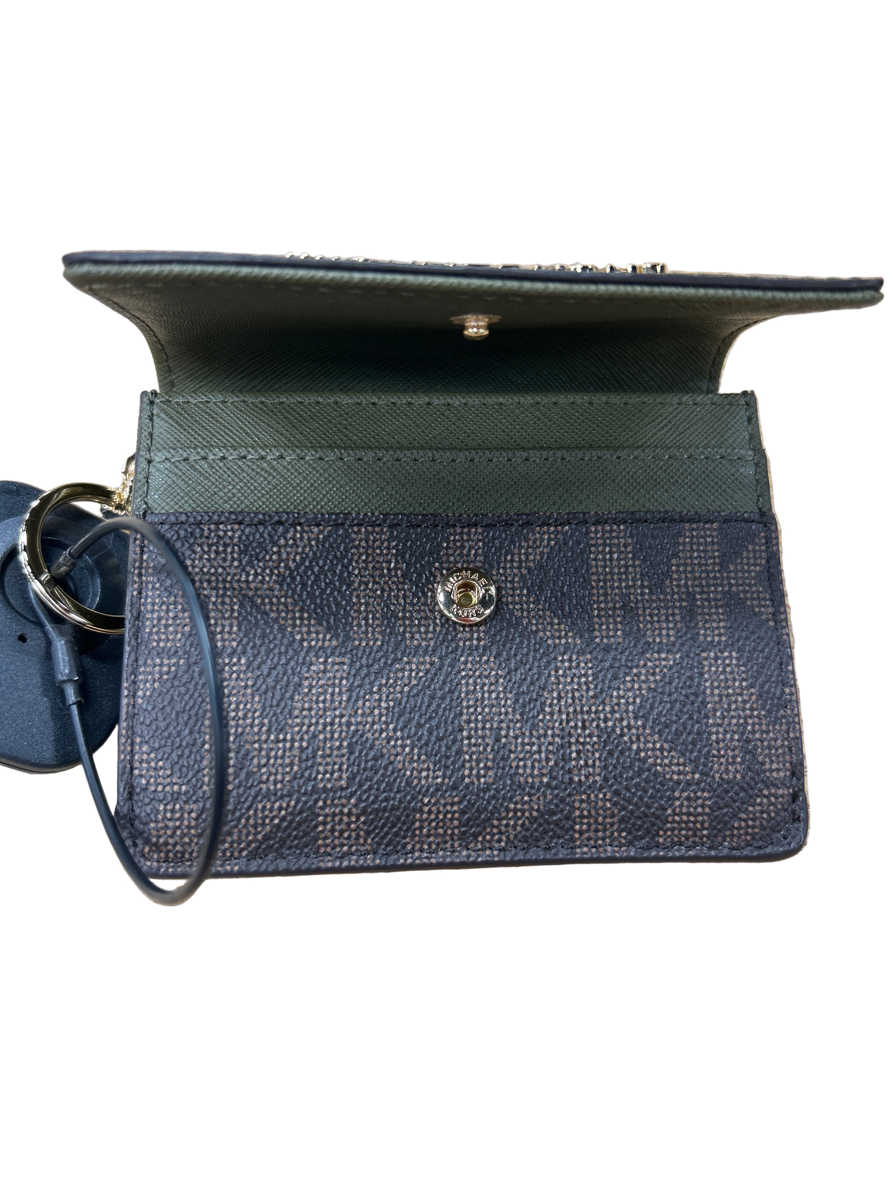 Wallet Designer By Michael Kors In Green, Size:Small