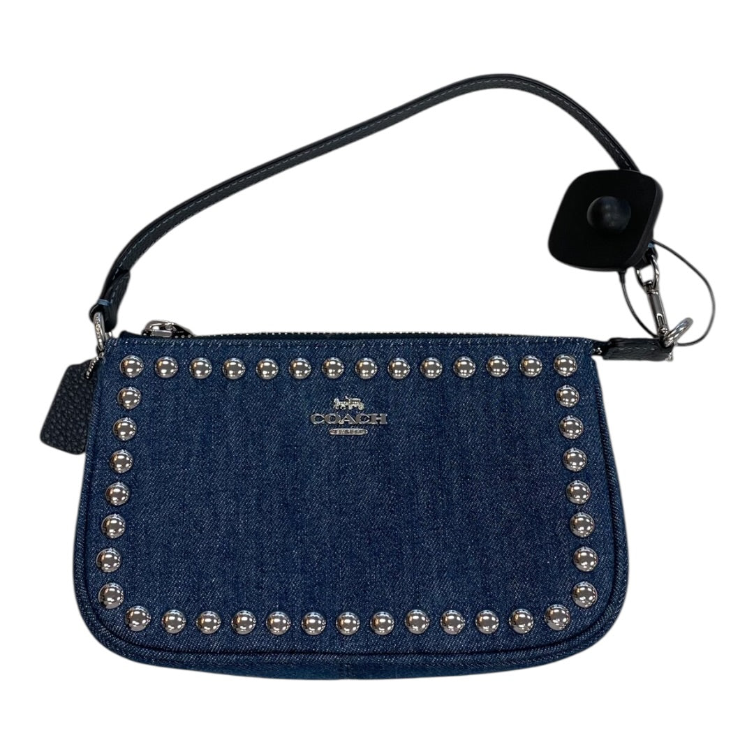 Handbag Designer By Coach In Blue Denim, Size:Small