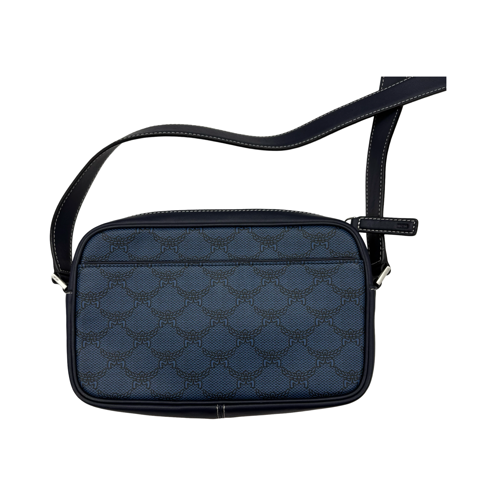 Crossbody Luxury Designer By Mcm In Blue, Size:Medium