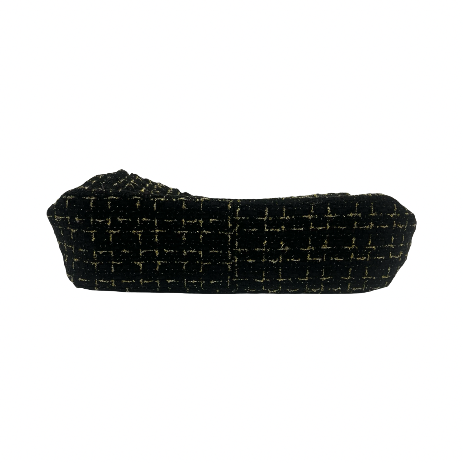 Handbag Designer By Karl Lagerfeld In Black & Gold, Size:Medium