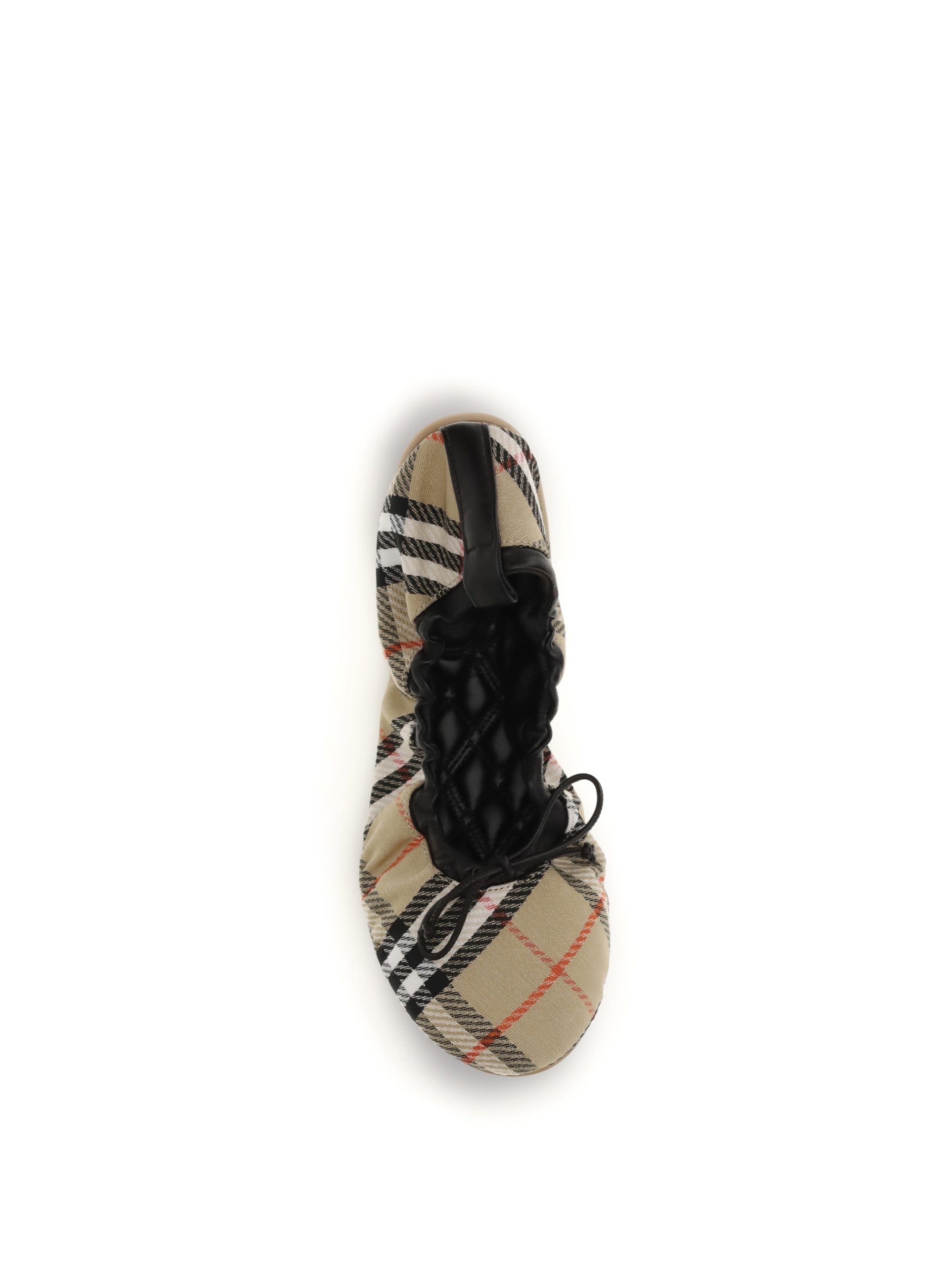 fawn check ballerinas