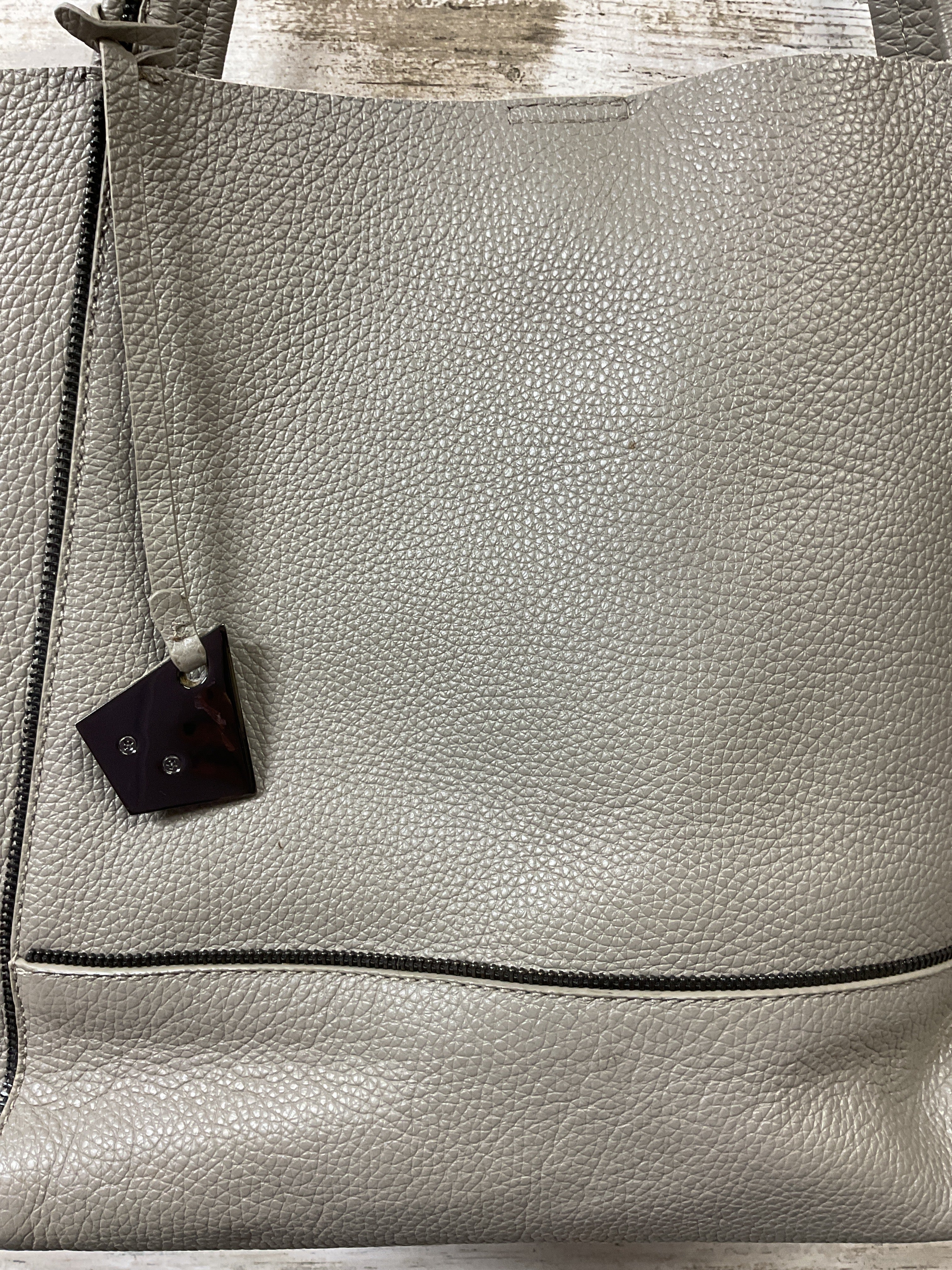 Handbag Leather By Botkier In Grey, Size:Large