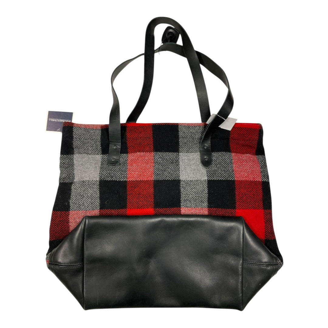 Tote By FARIBAULTMILL In Plaid Pattern, Size:Large
