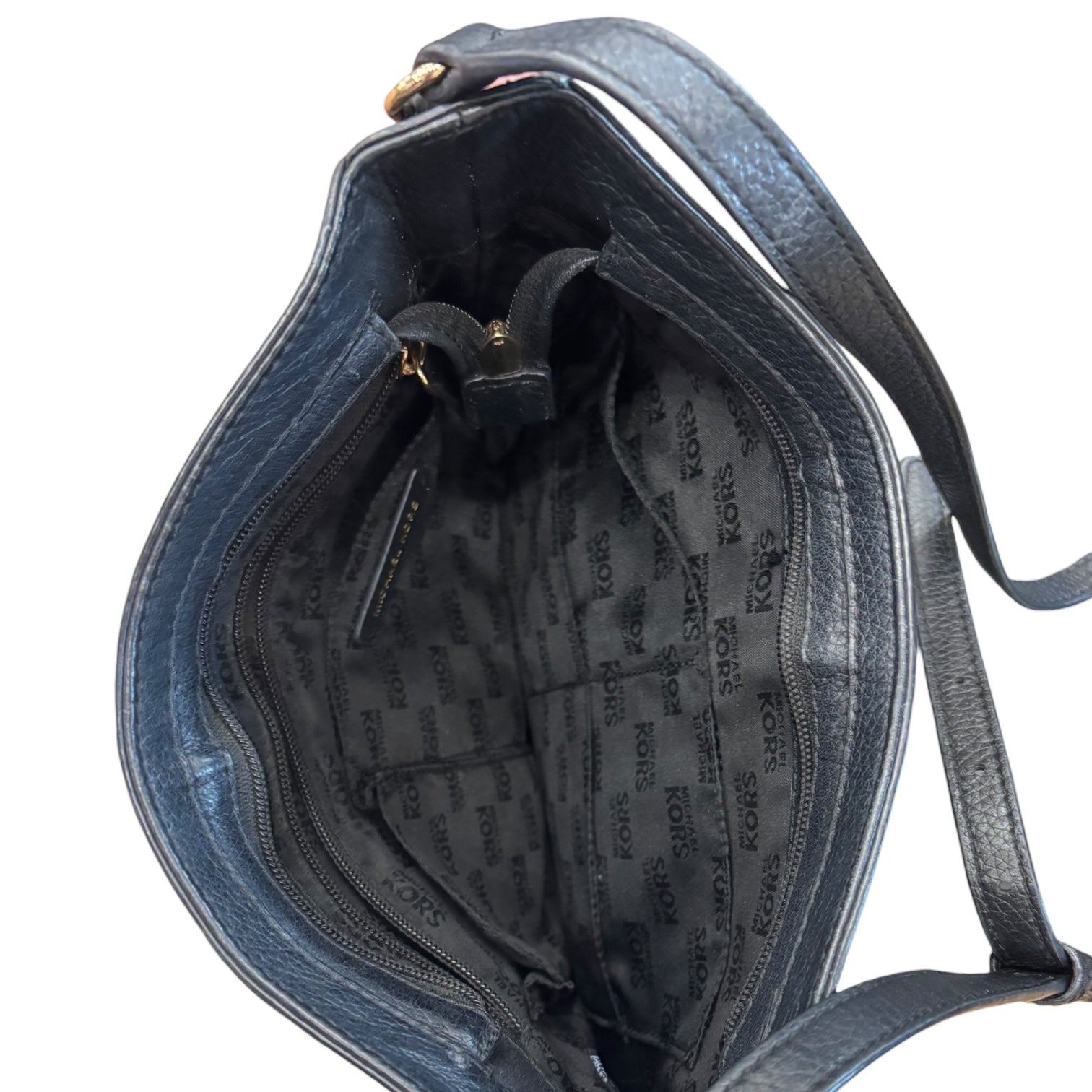Crossbody Designer By Michael Kors In Black, Size:Large