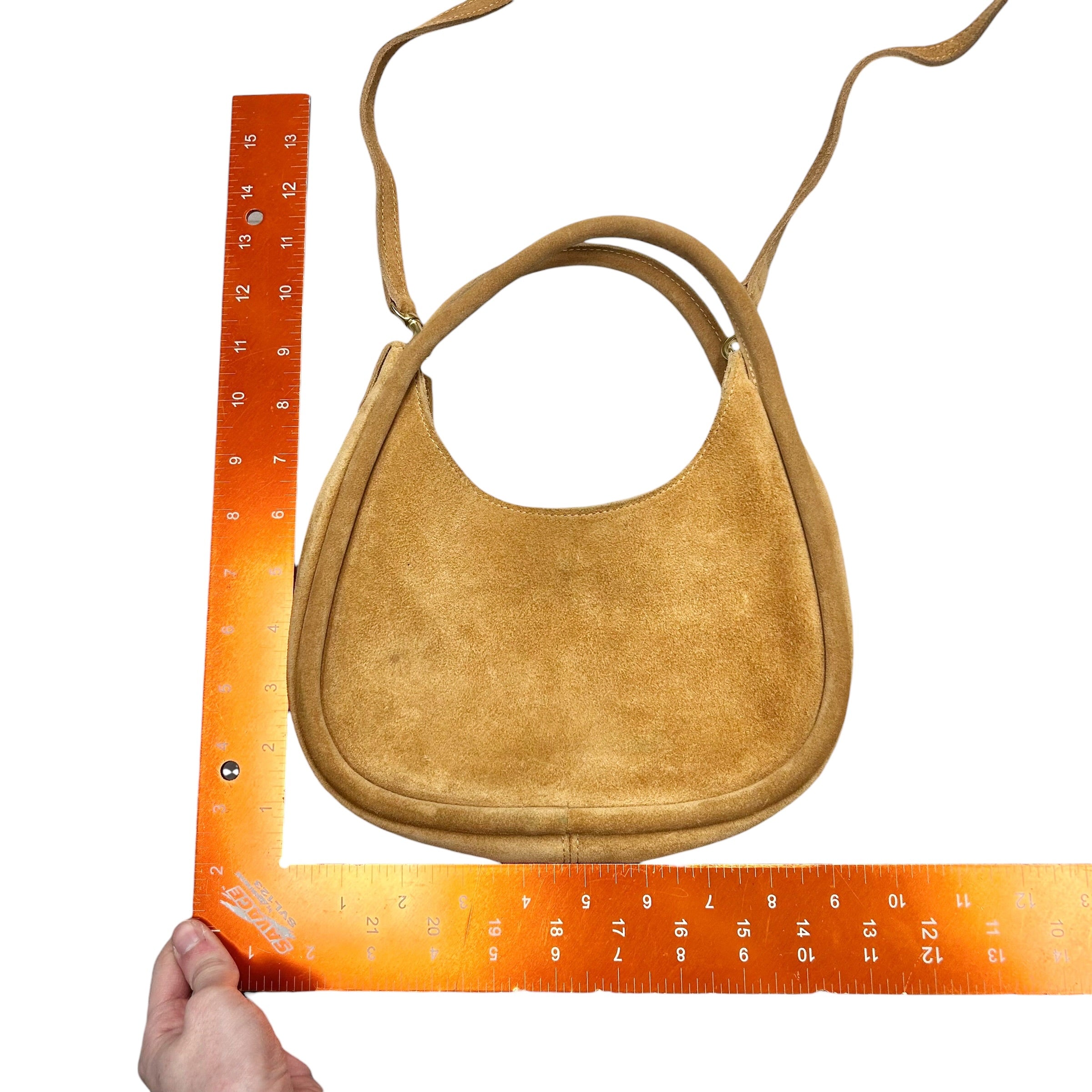 Handbag Leather By Oliveva, Size: Medium