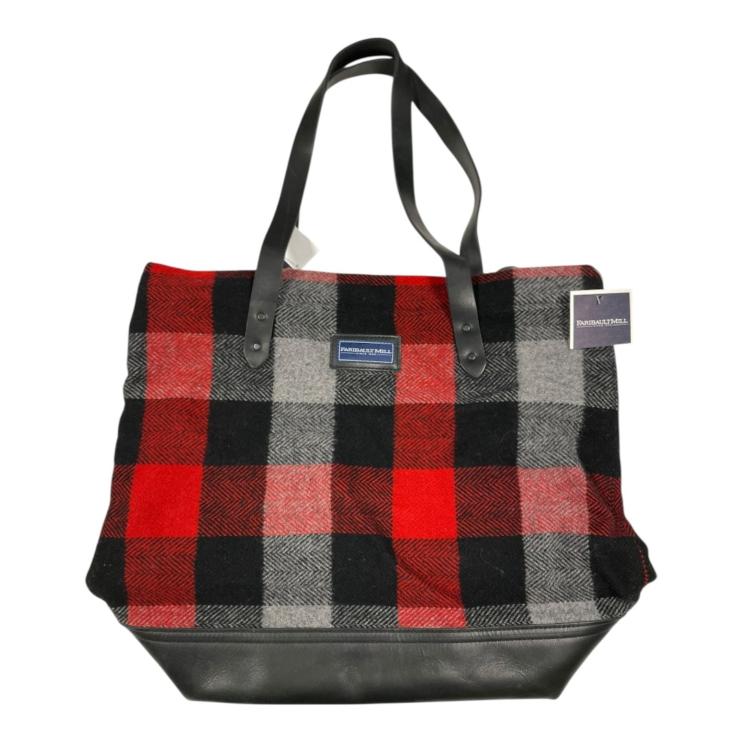 Tote By FARIBAULTMILL In Plaid Pattern, Size:Large
