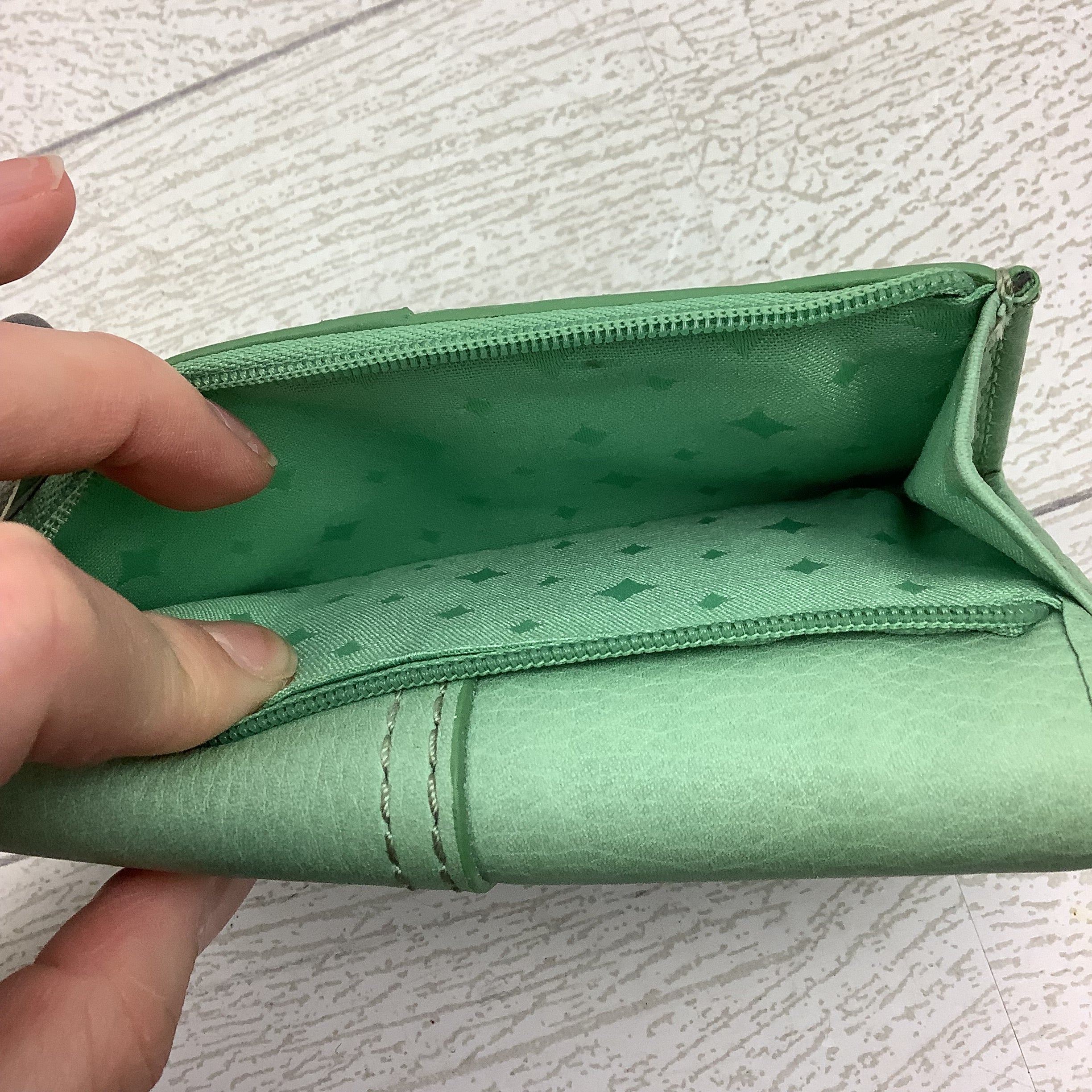 Wallet Leather By Fossil, Size: Medium