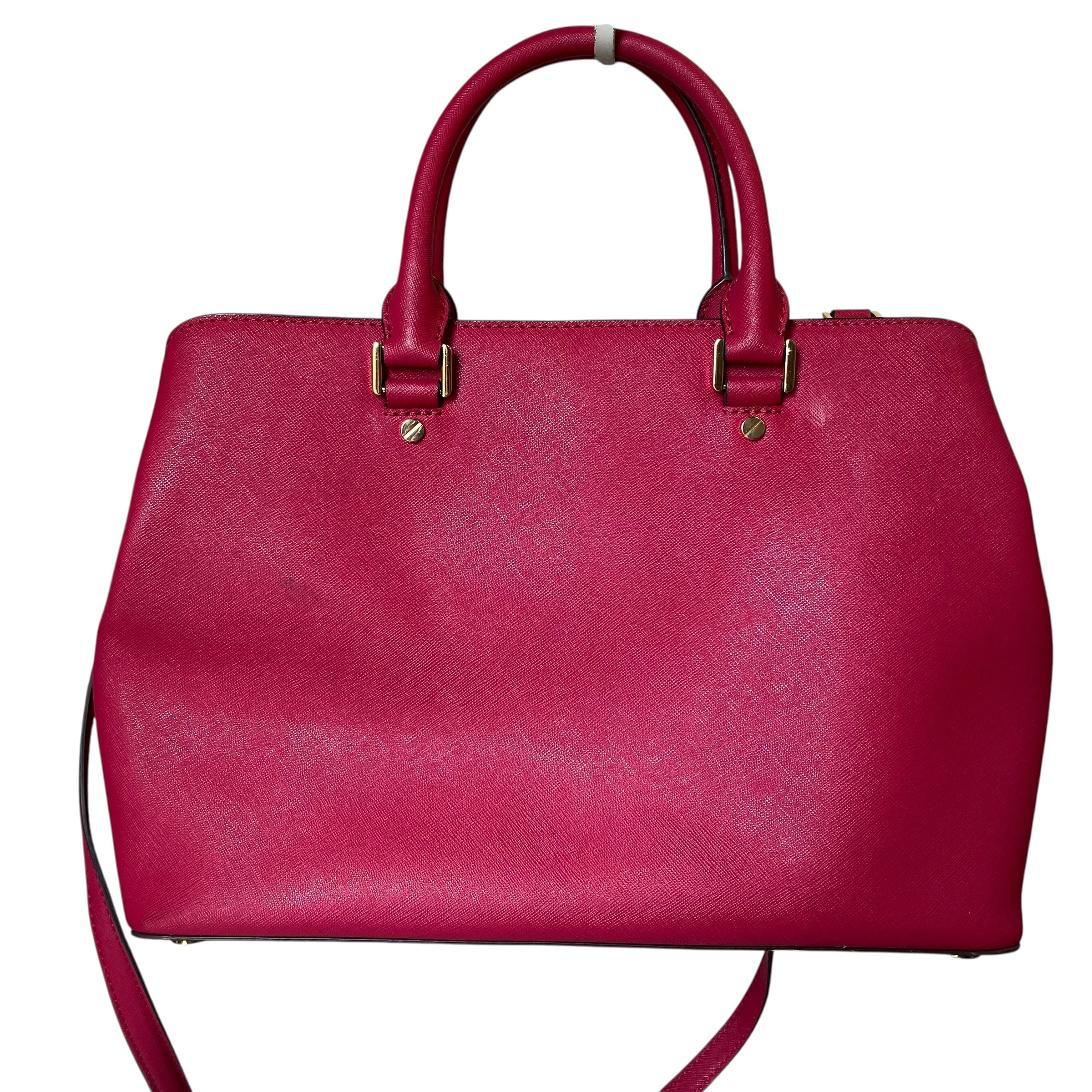 Handbag Designer By Michael Kors In Dark Magenta, Size:Medium