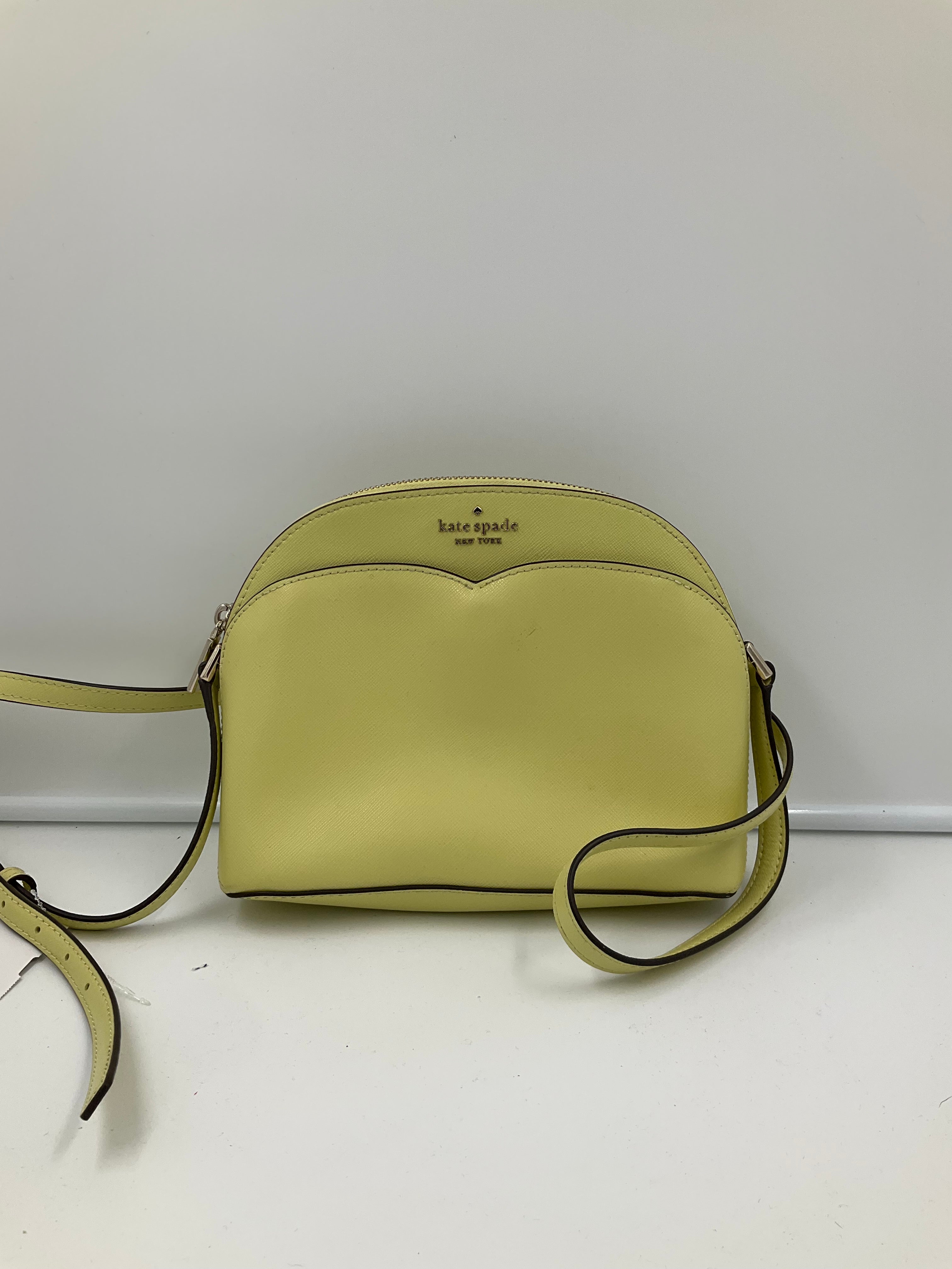Crossbody Designer By Kate Spade In Yellow, Size:Small