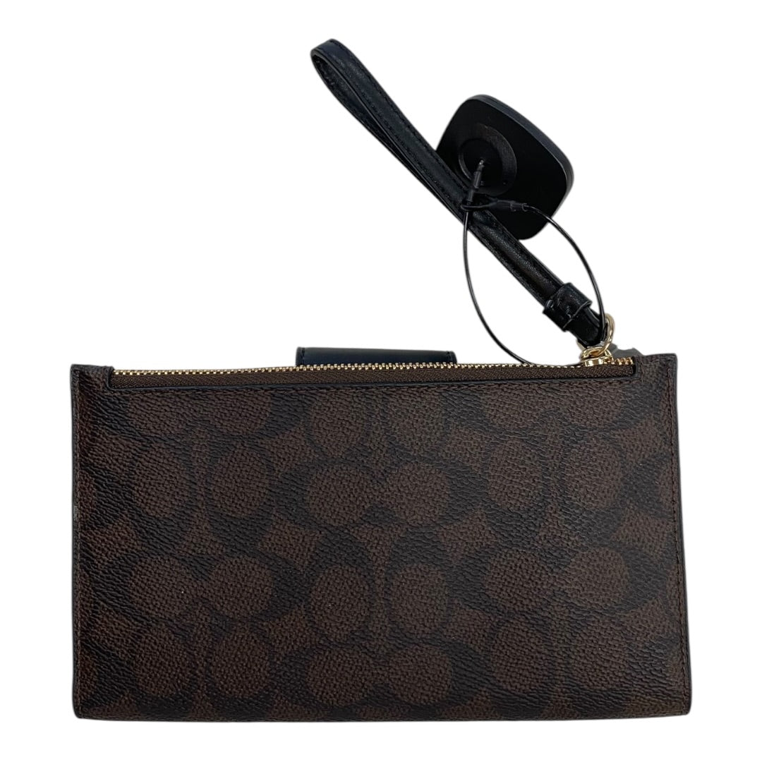 Wristlet Designer By Coach In Brown, Size:Medium