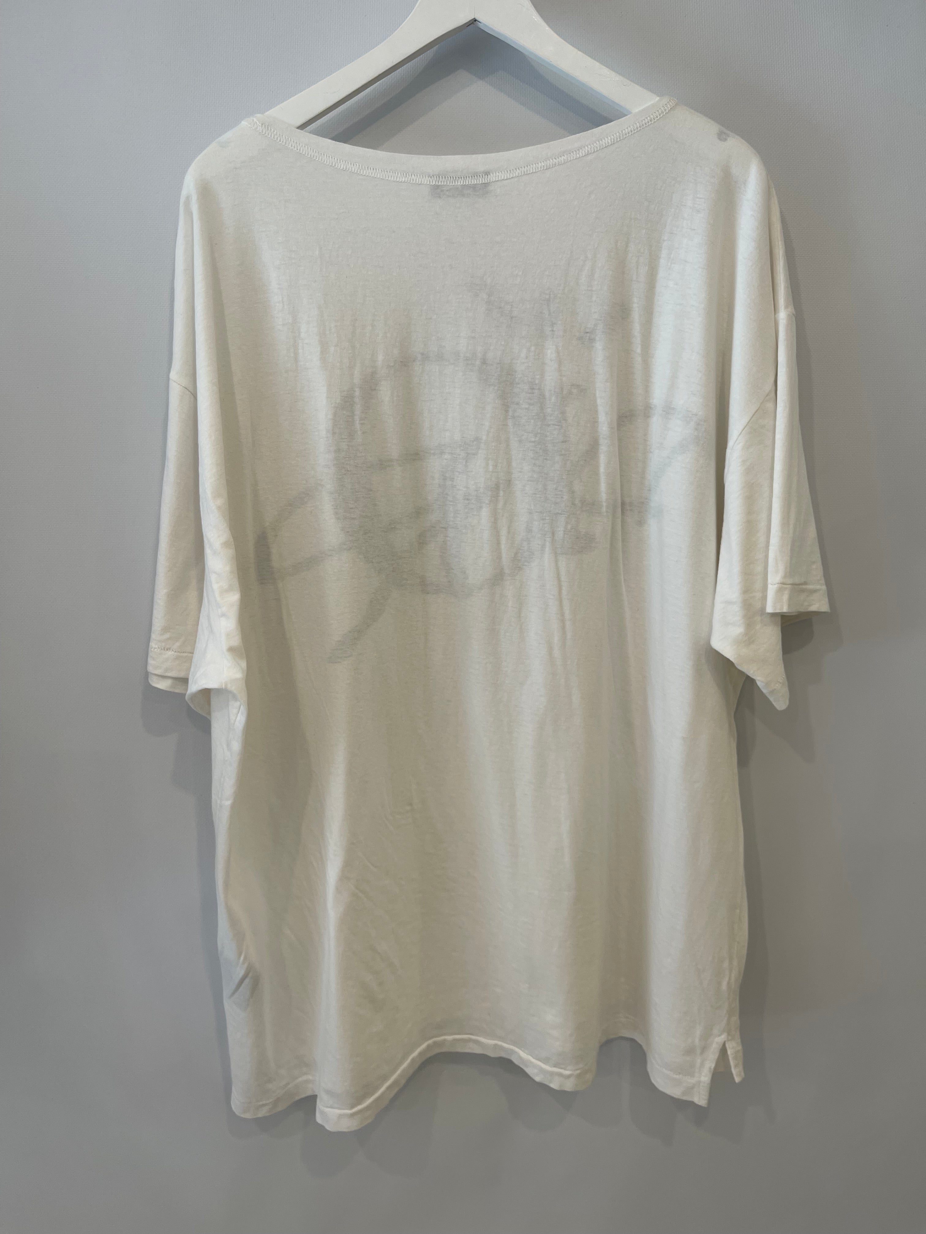 Christian Dior x Cactus Jack Menswear White T-Shirt with Brown Dior Logo Size XXL (UK 44)