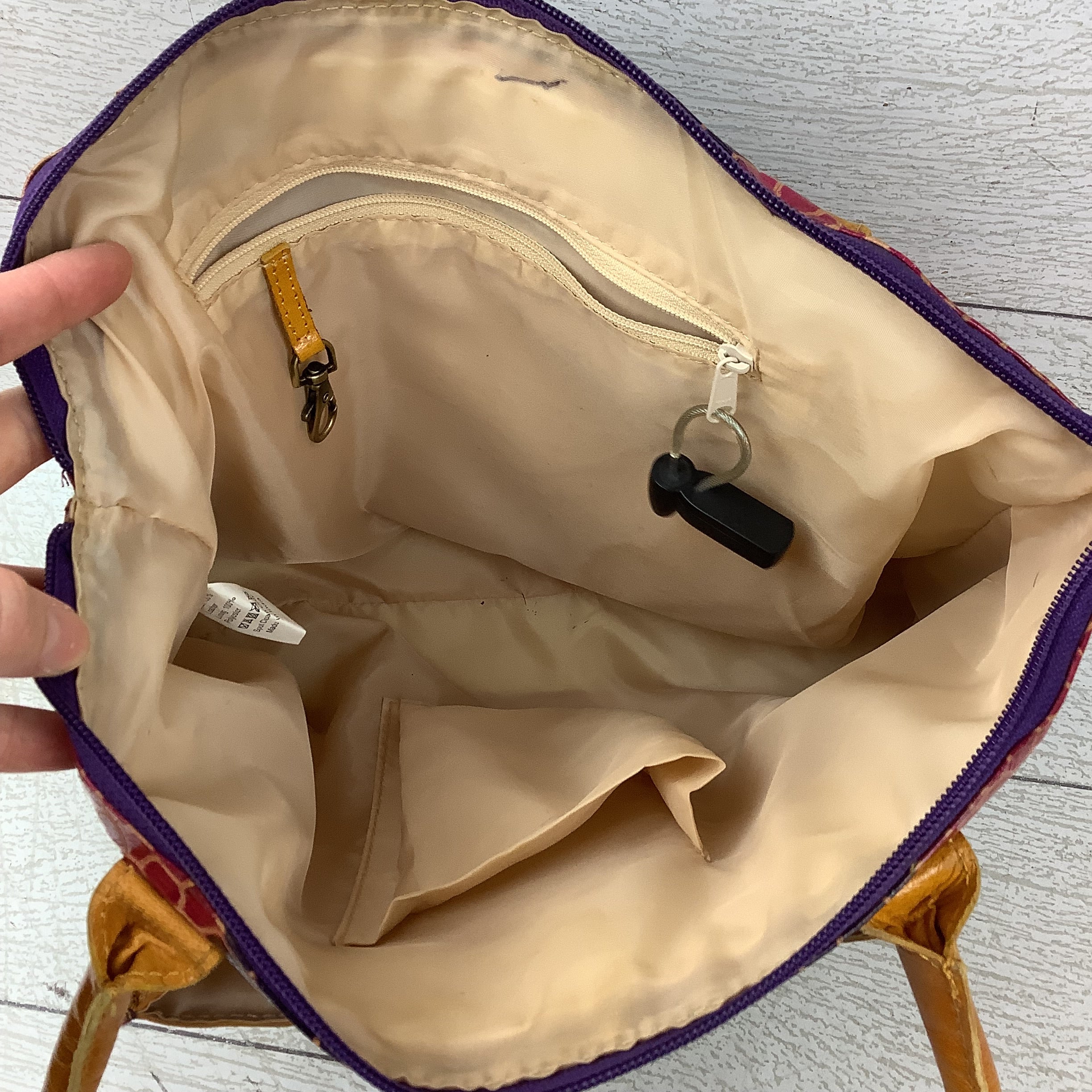 Handbag Leather By Clothes Mentor, Size: Medium