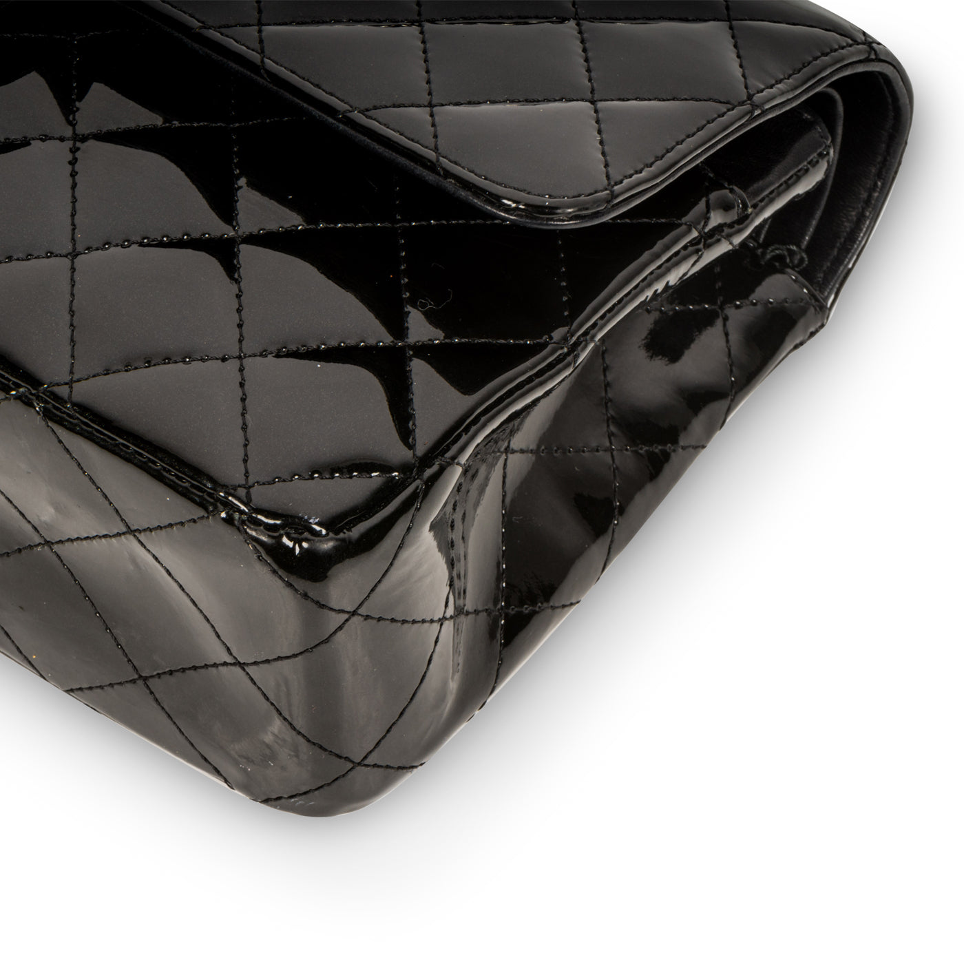 Classic Flap Bag - Medium - Patent Black