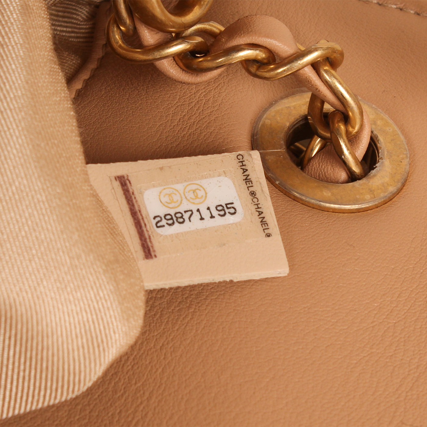 Medium Enchained Logo Flap Bag