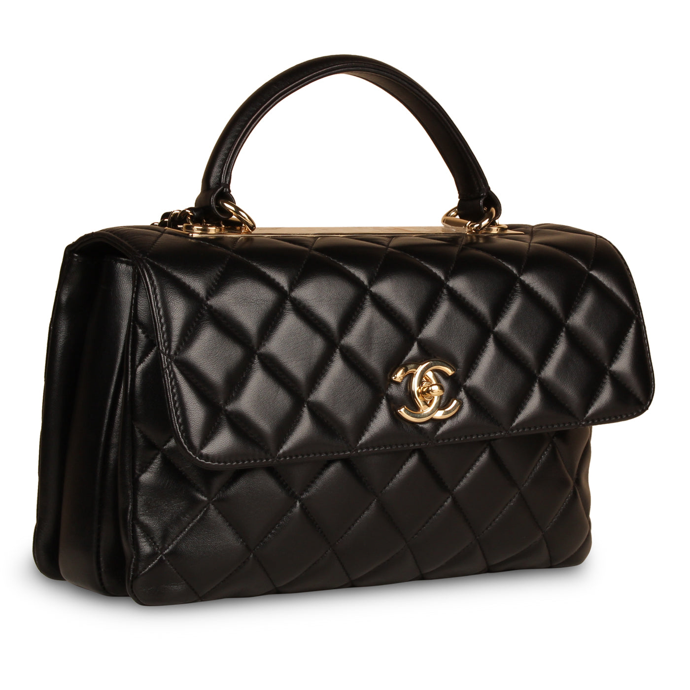 Trendy CC Flap Bag - Medium Black