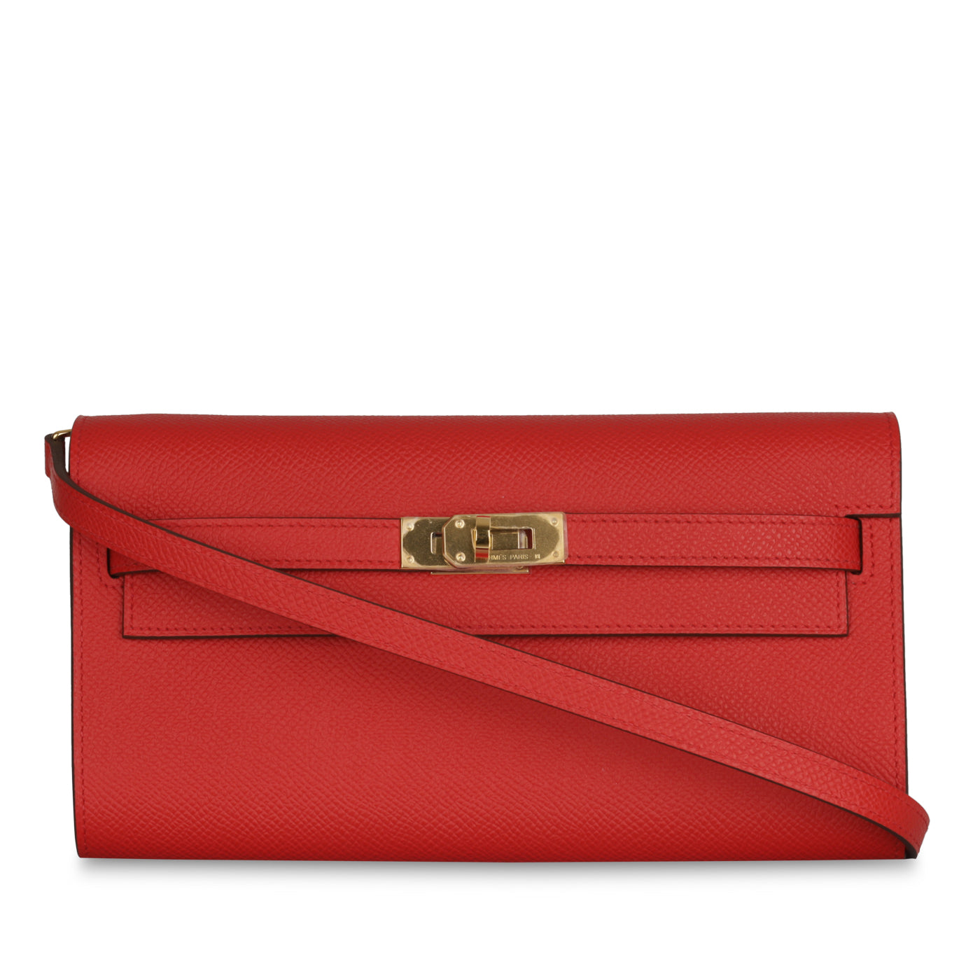 Kelly To Go Wallet - Rouge Tomate Epsom