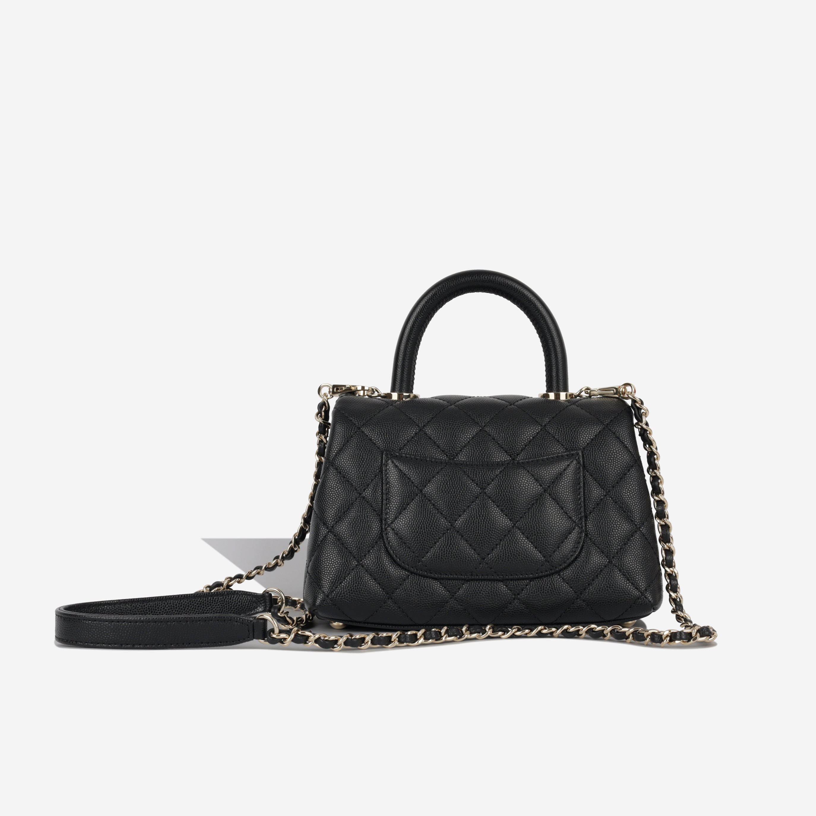 Mini Coco Handle - Black Caviar