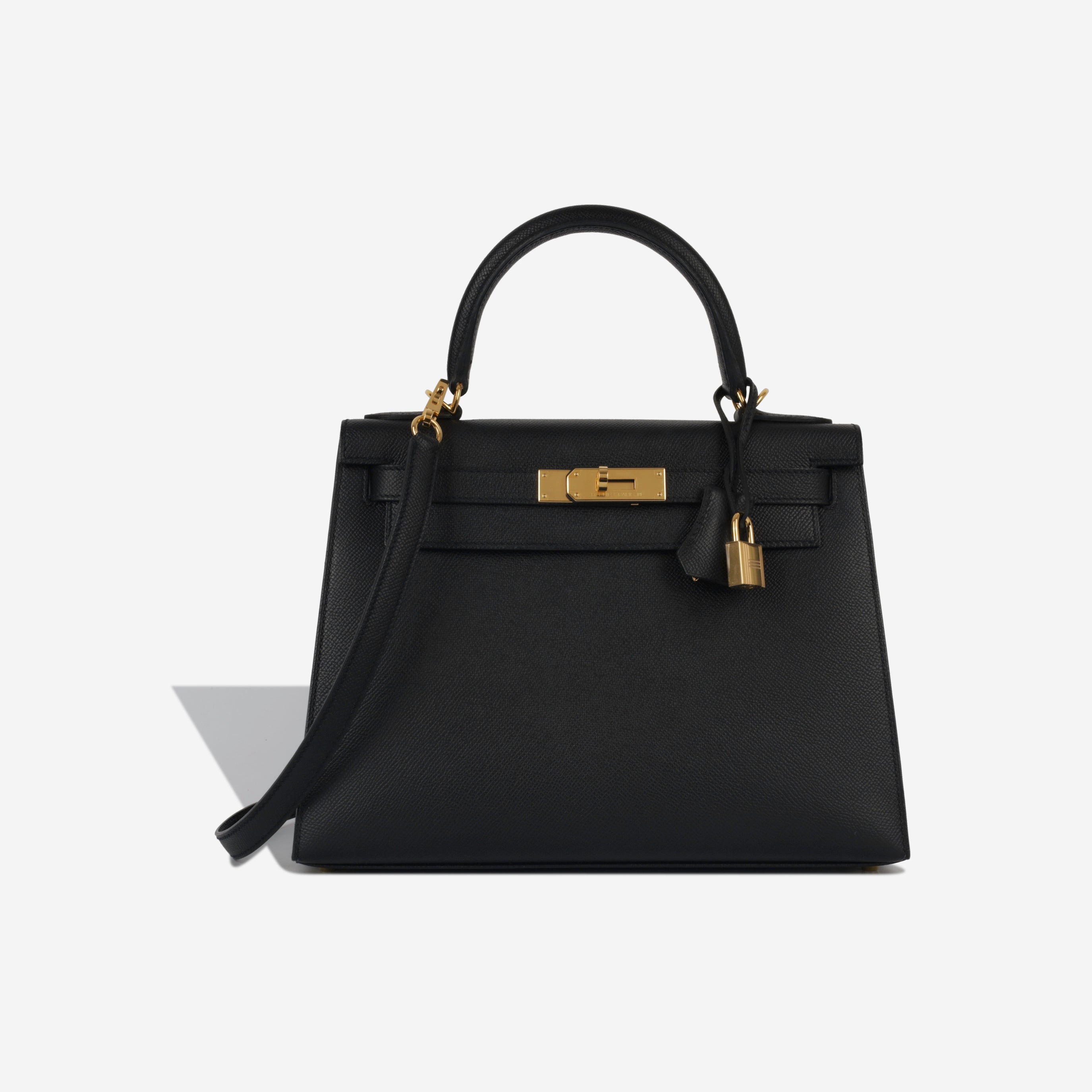 Kelly 28 - Noir Epsom