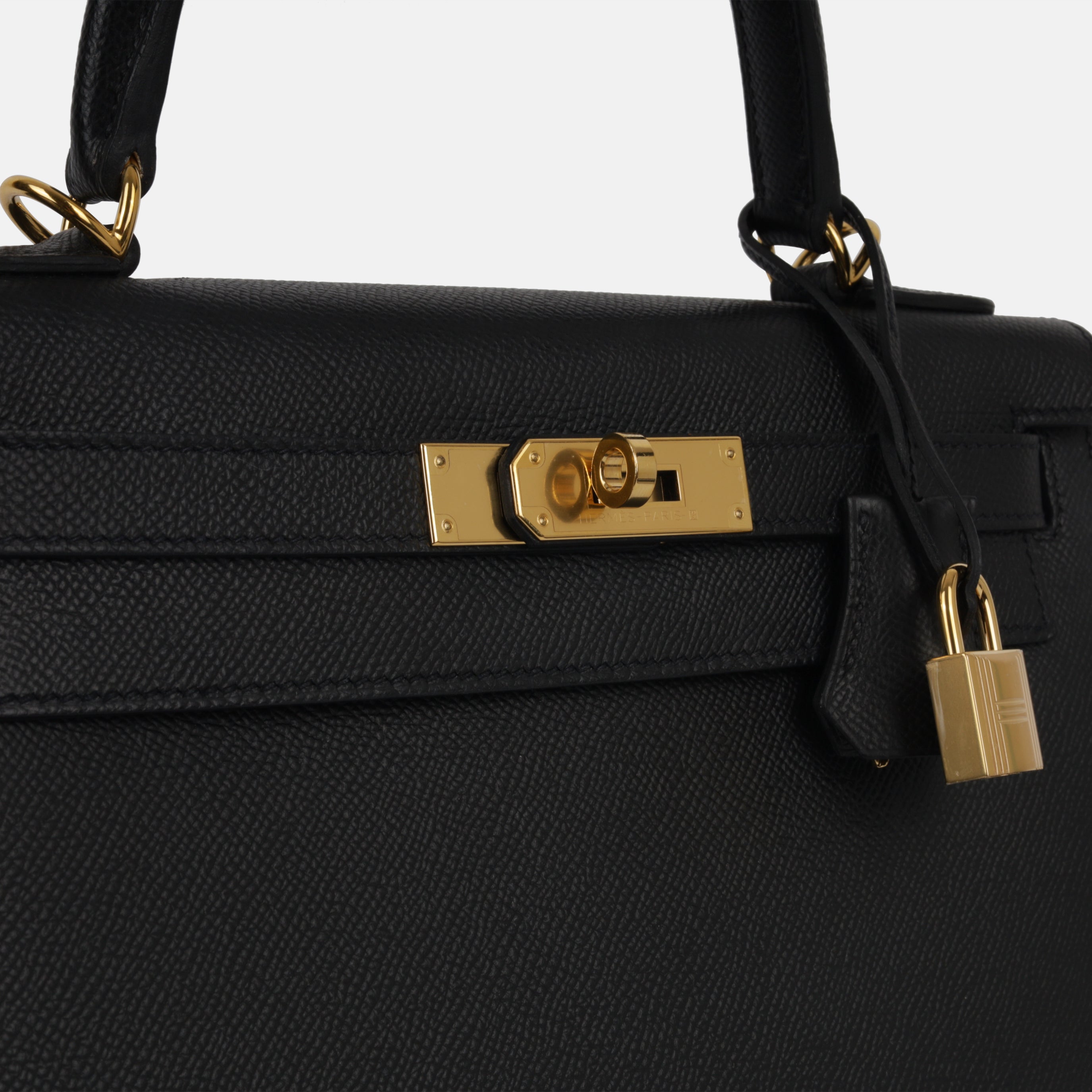 Kelly 28 - Noir Epsom GHW