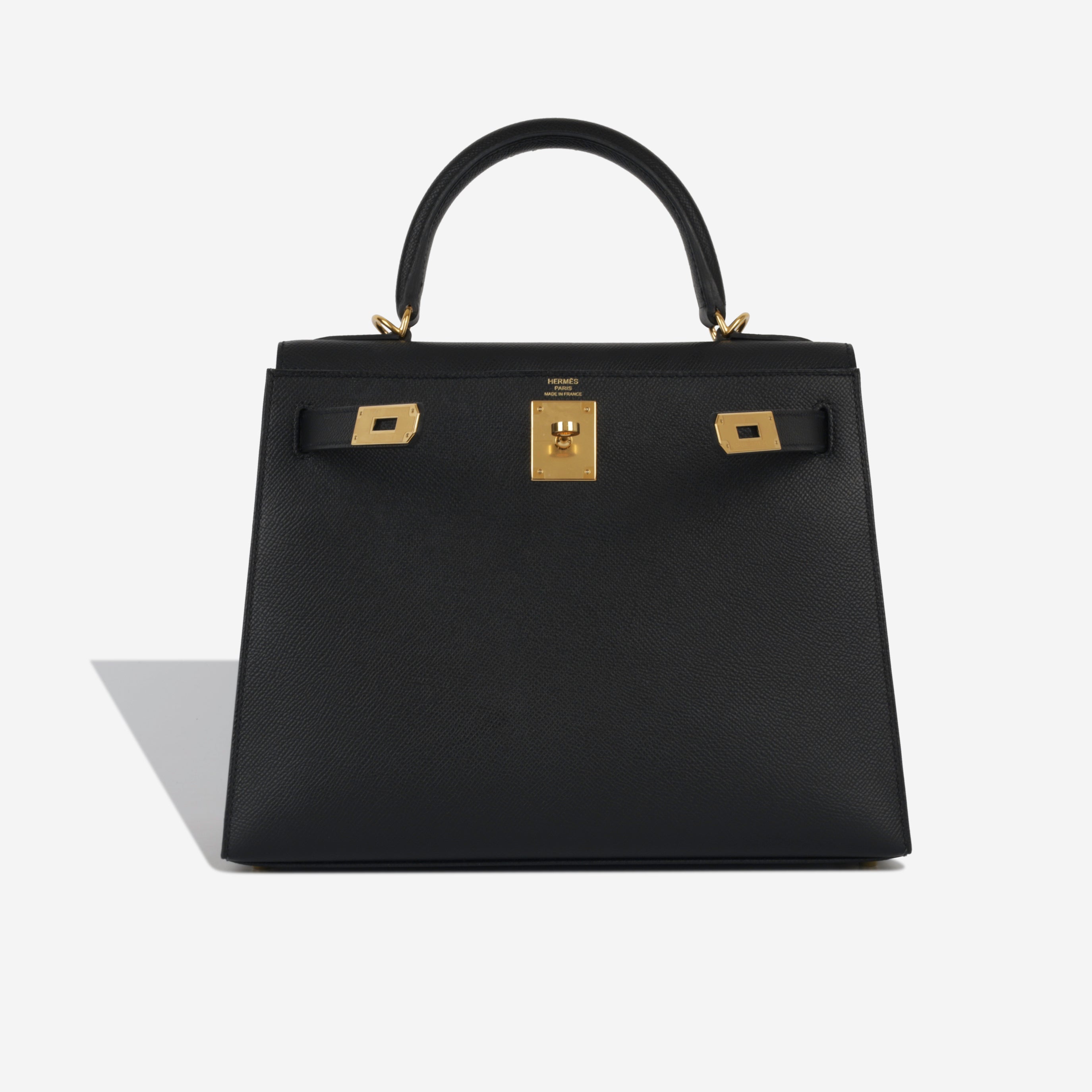 Kelly 28 - Noir Epsom GHW