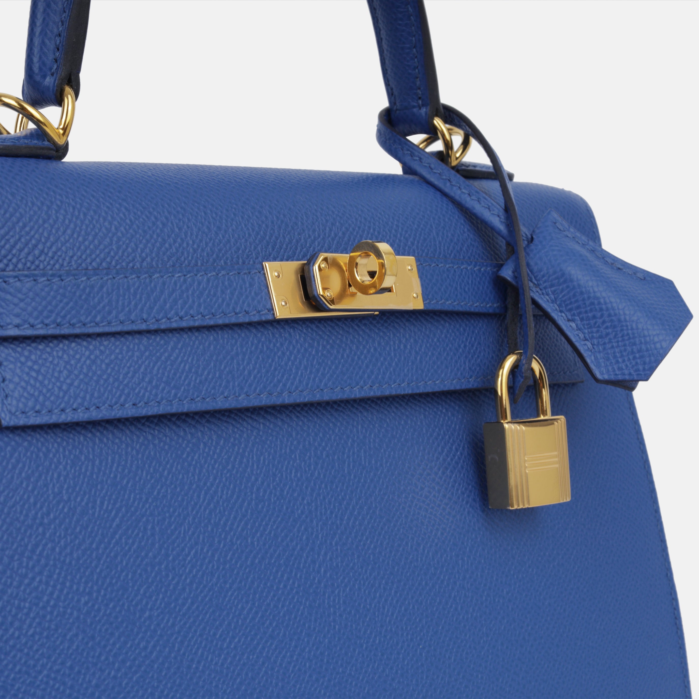 Kelly 25 - Bleu France Epsom