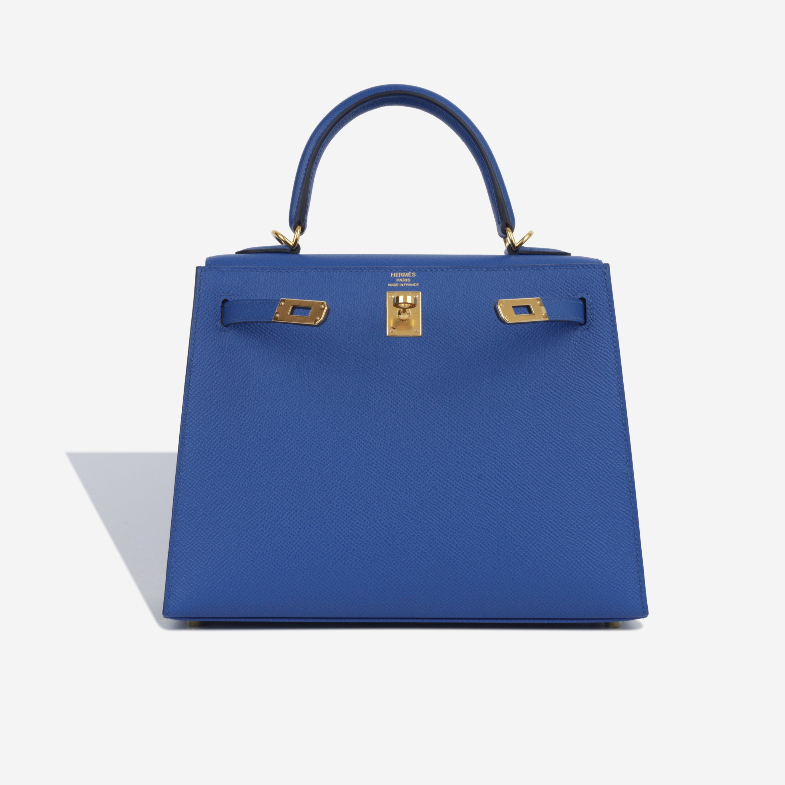 Kelly 25 - Bleu France Epsom