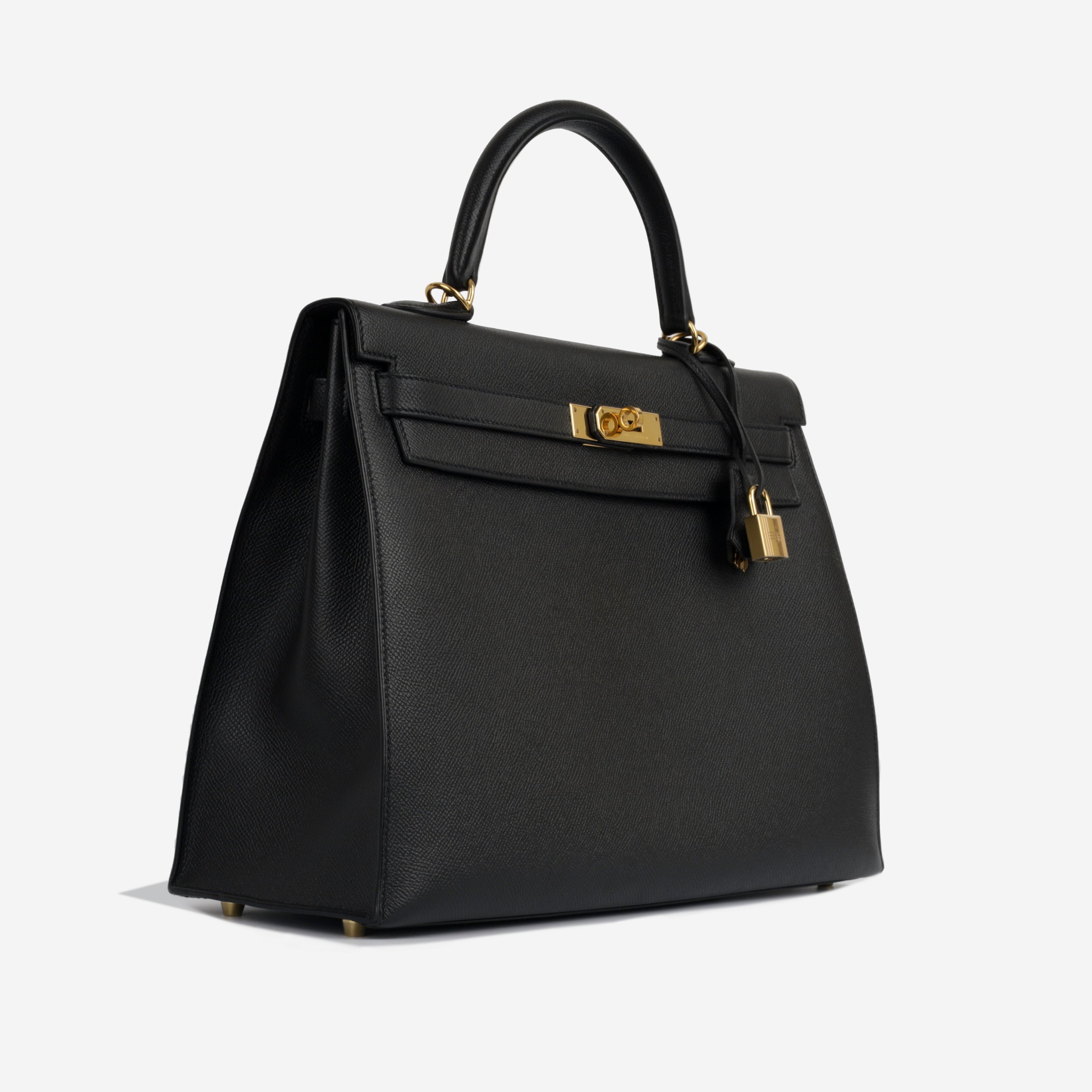 Kelly 35 - Noir Epsom