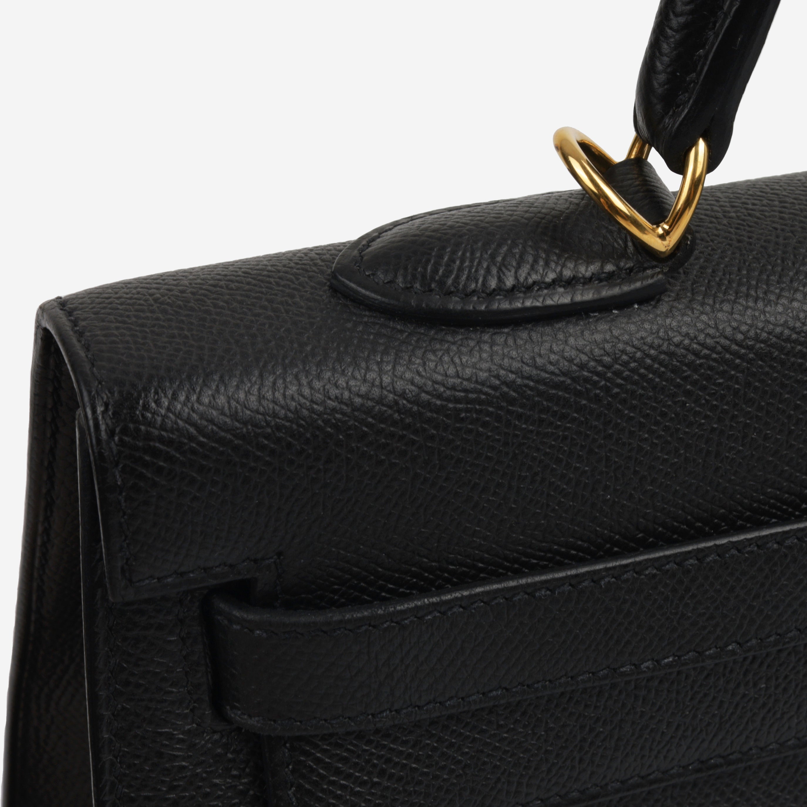 Kelly 35 - Noir Epsom