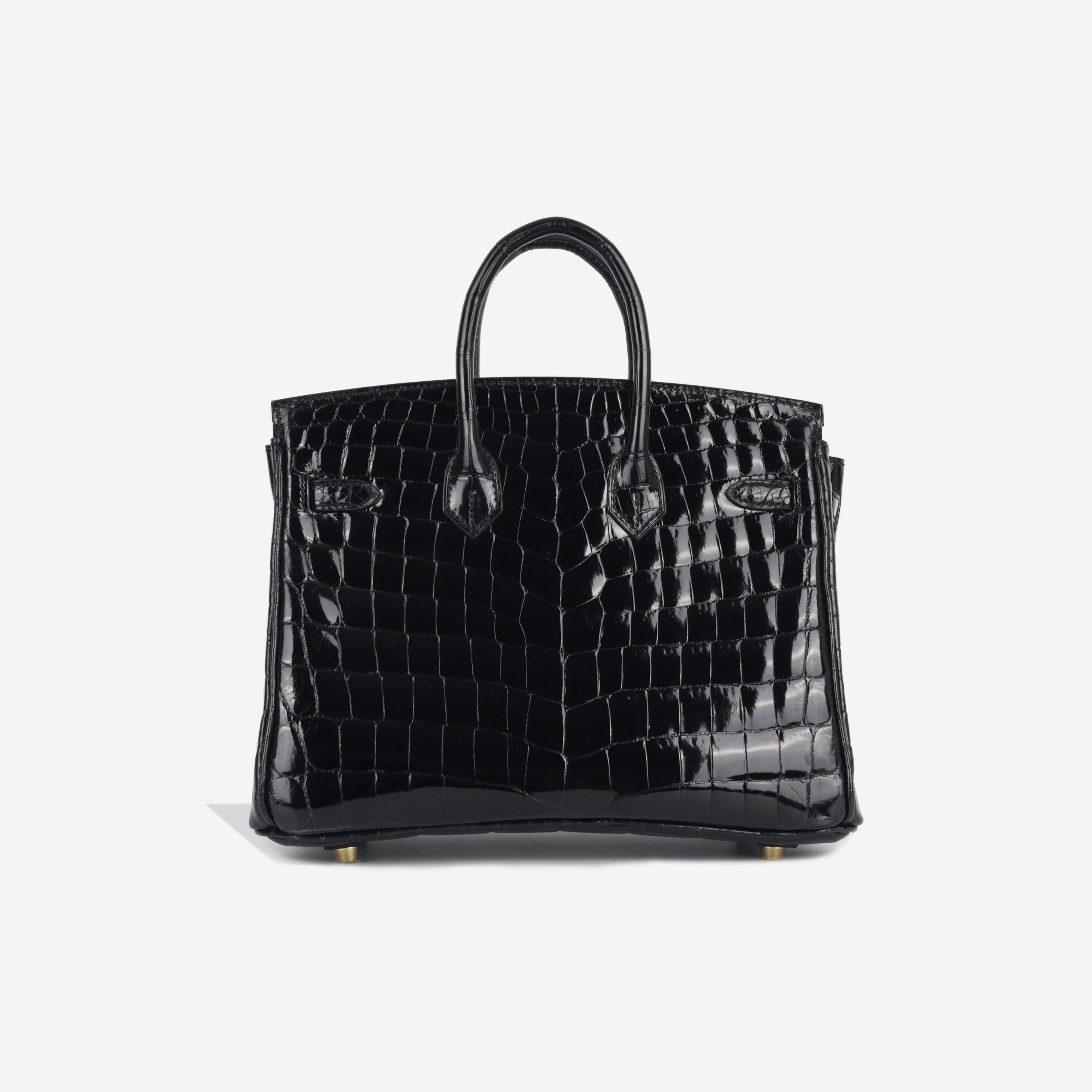 Birkin 25 - Noir Shiny Croc