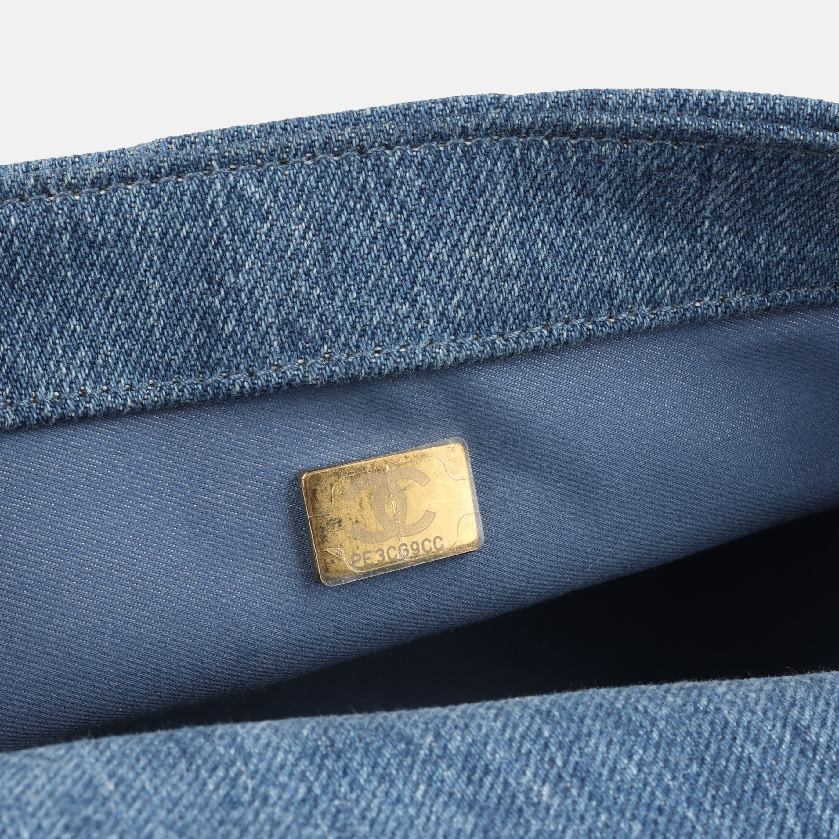 Small Flap Bag - Denim Logo