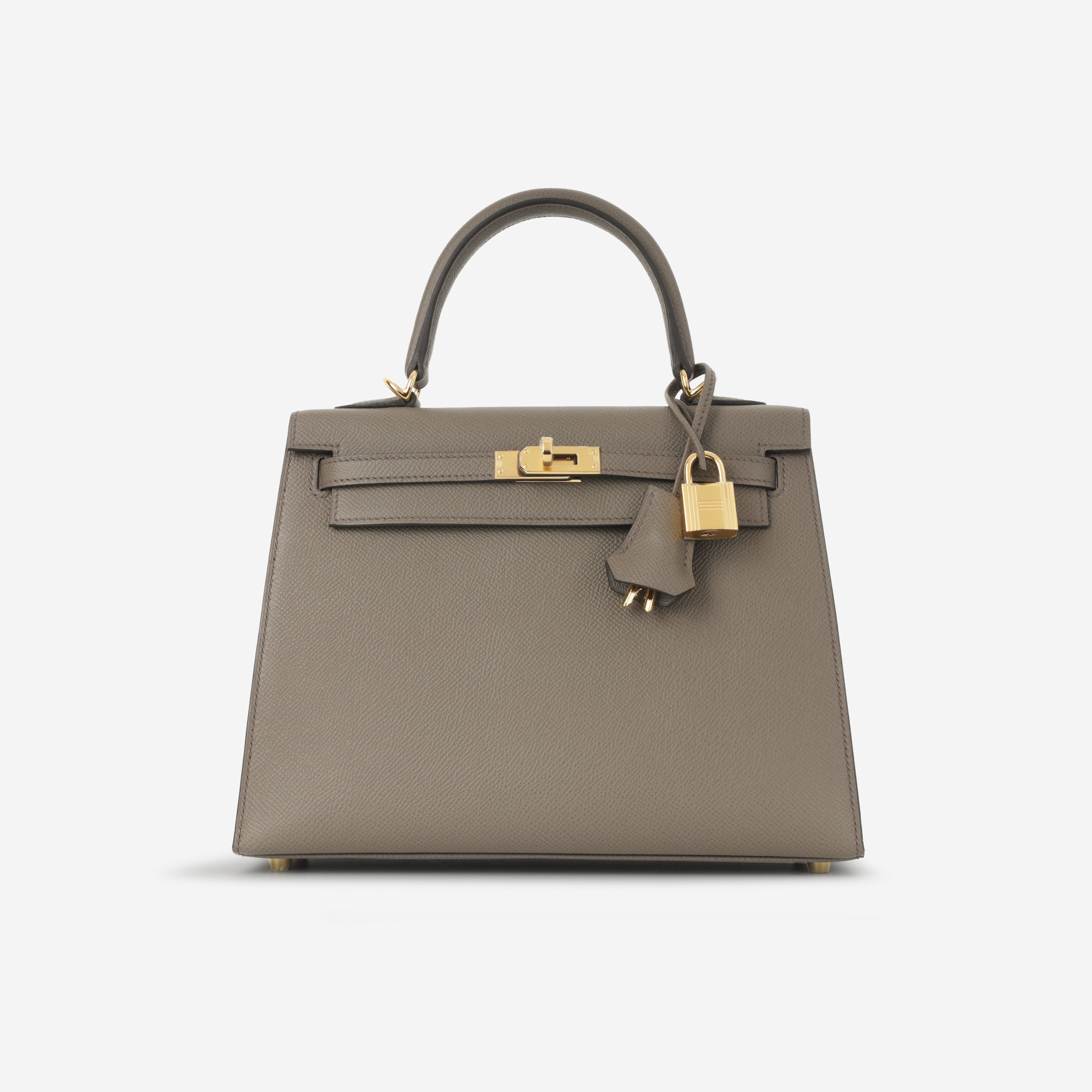 Hermès Kelly 25 - Gris Etain Epsom | Gold Hardware