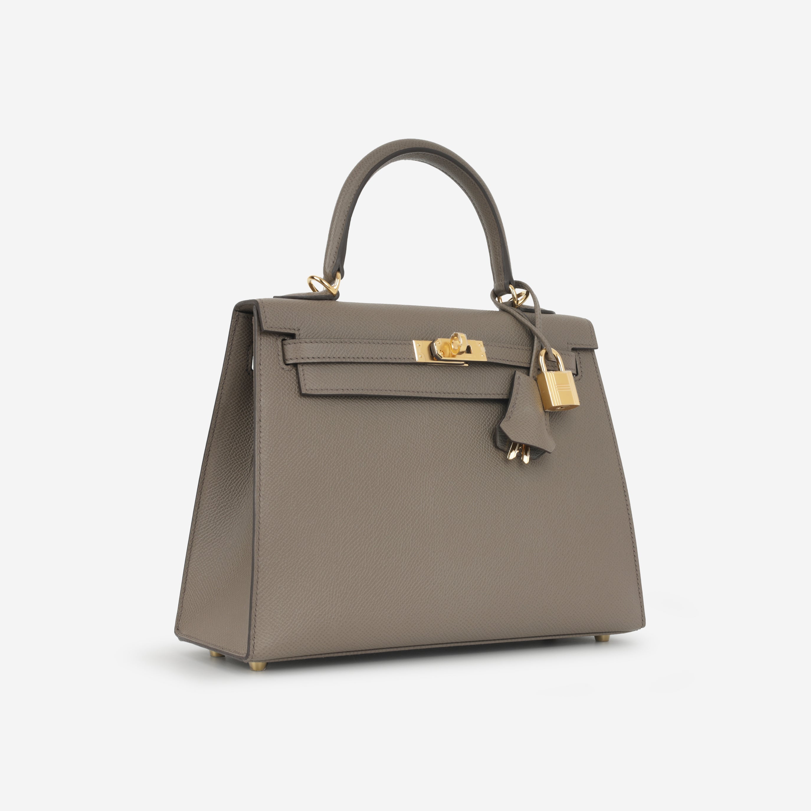 Hermès Kelly 25 - Gris Etain Epsom | Gold Hardware