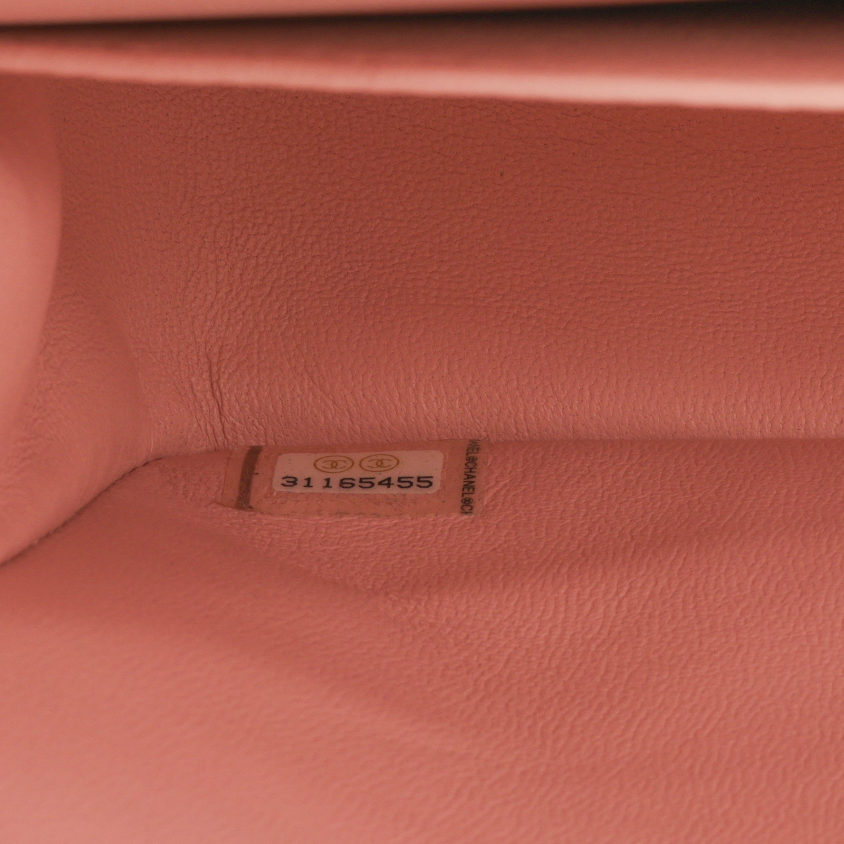 Small Classic Flap - Matte Pink Chevron | Gold Hardware