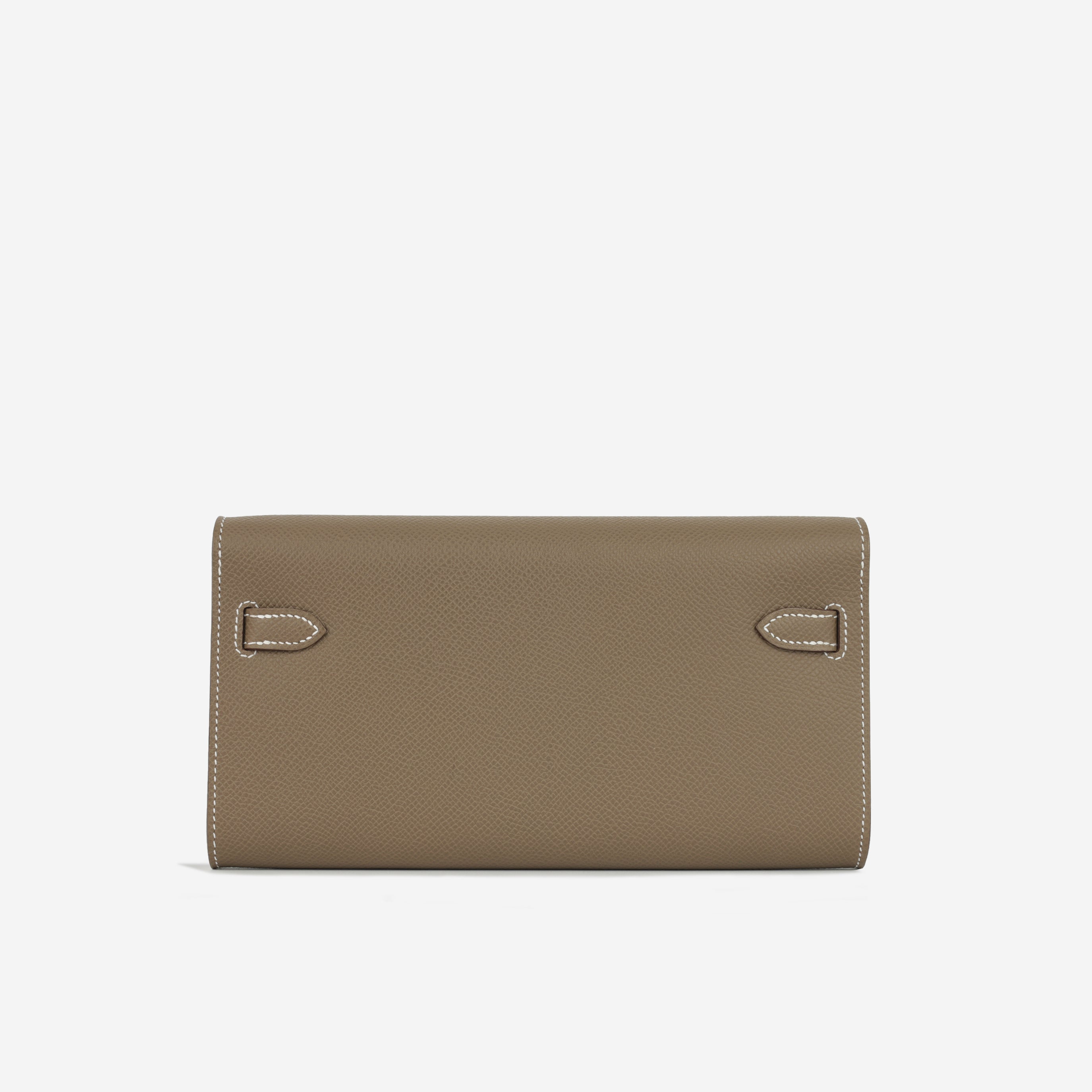 Hermès Kelly To Go Wallet - Etoupe Epsom | Gold Hardware