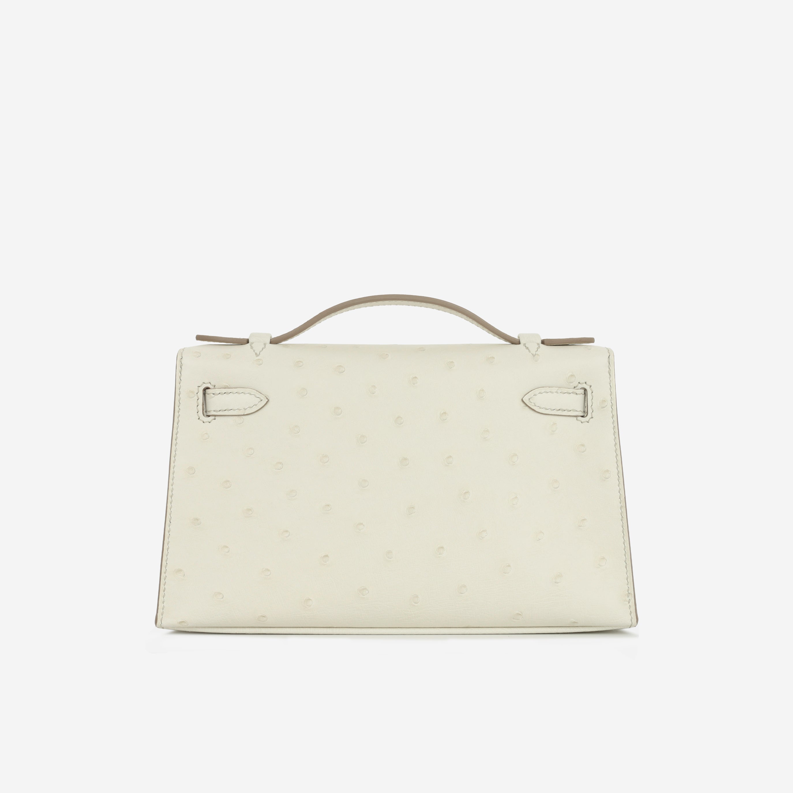 Hermès Kelly Pochette - Beton Ostrich | Palladium Hardware