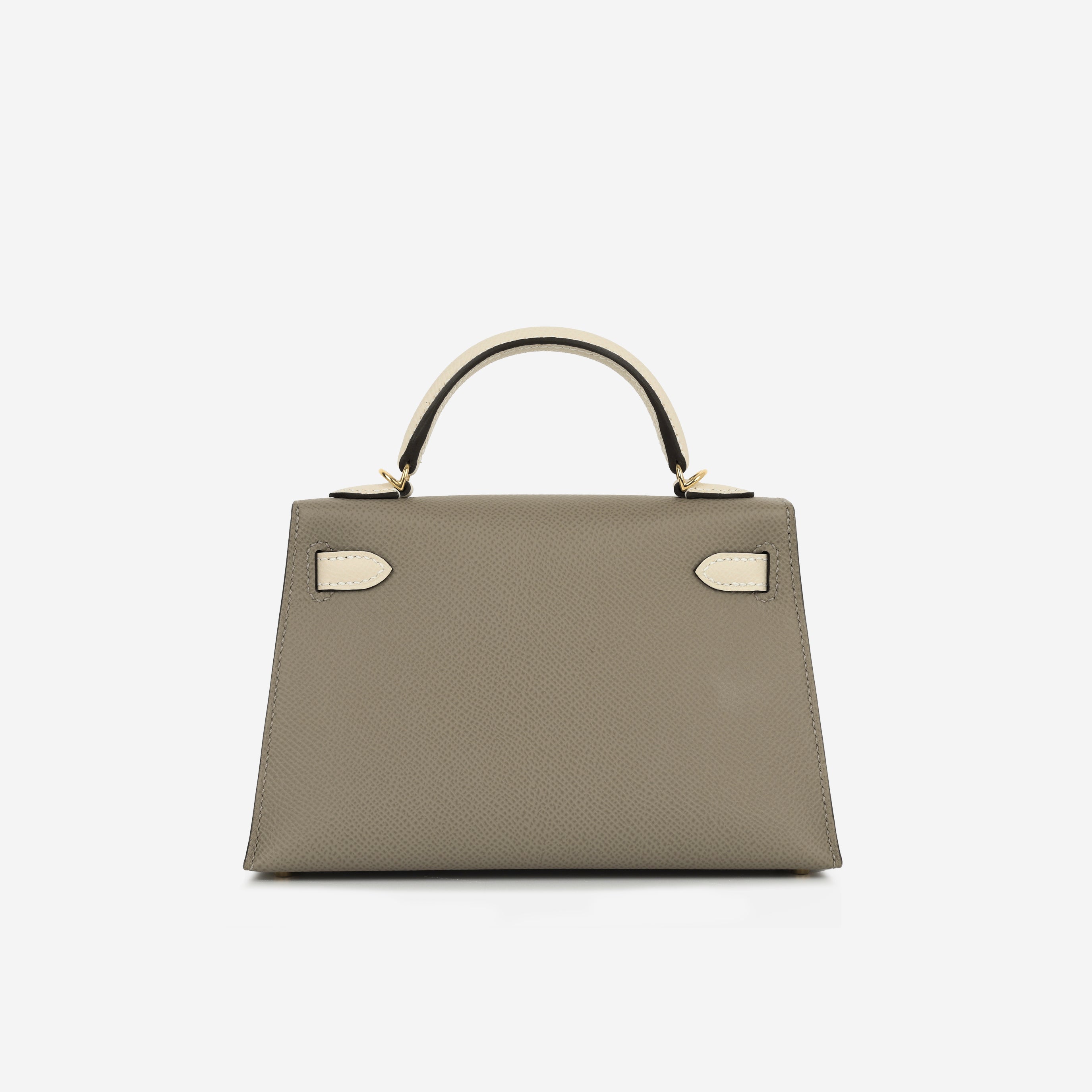 Hermès HSS Mini Kelly - Gris Asphalt / Craie