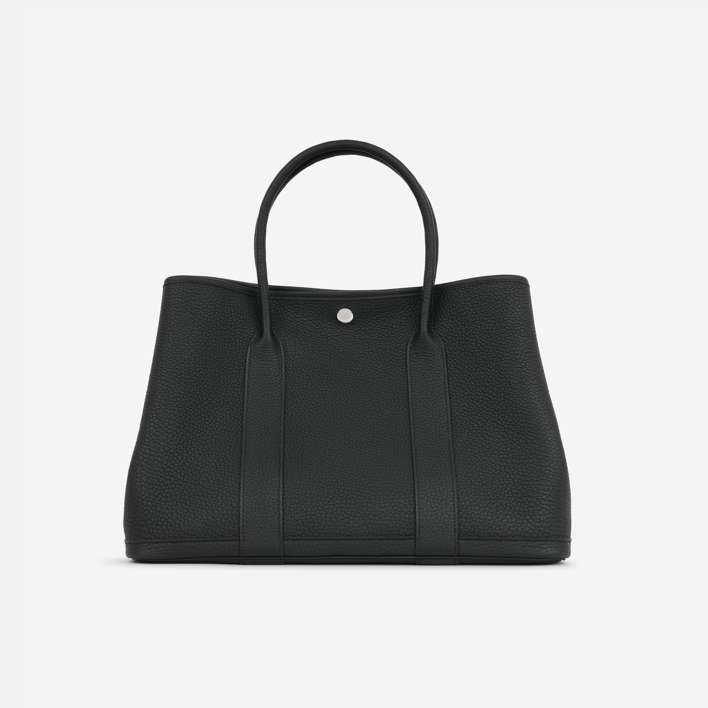 Hermès Garden Party 36 - Noir Negonda Leather | Palladium Hardware