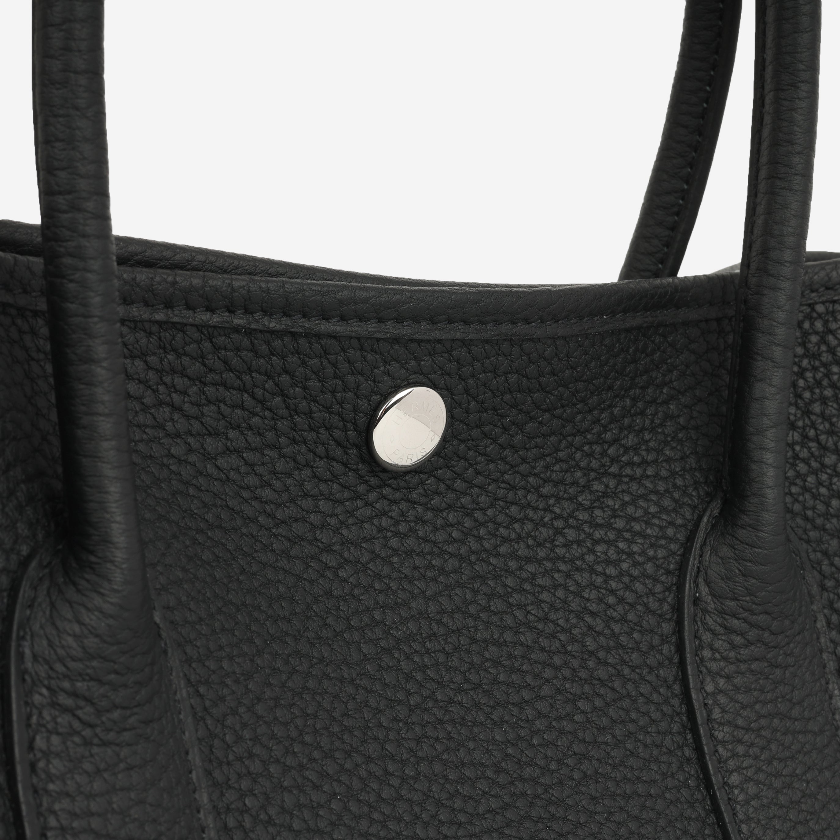 Hermès Garden Party 36 - Noir Negonda Leather | Palladium Hardware