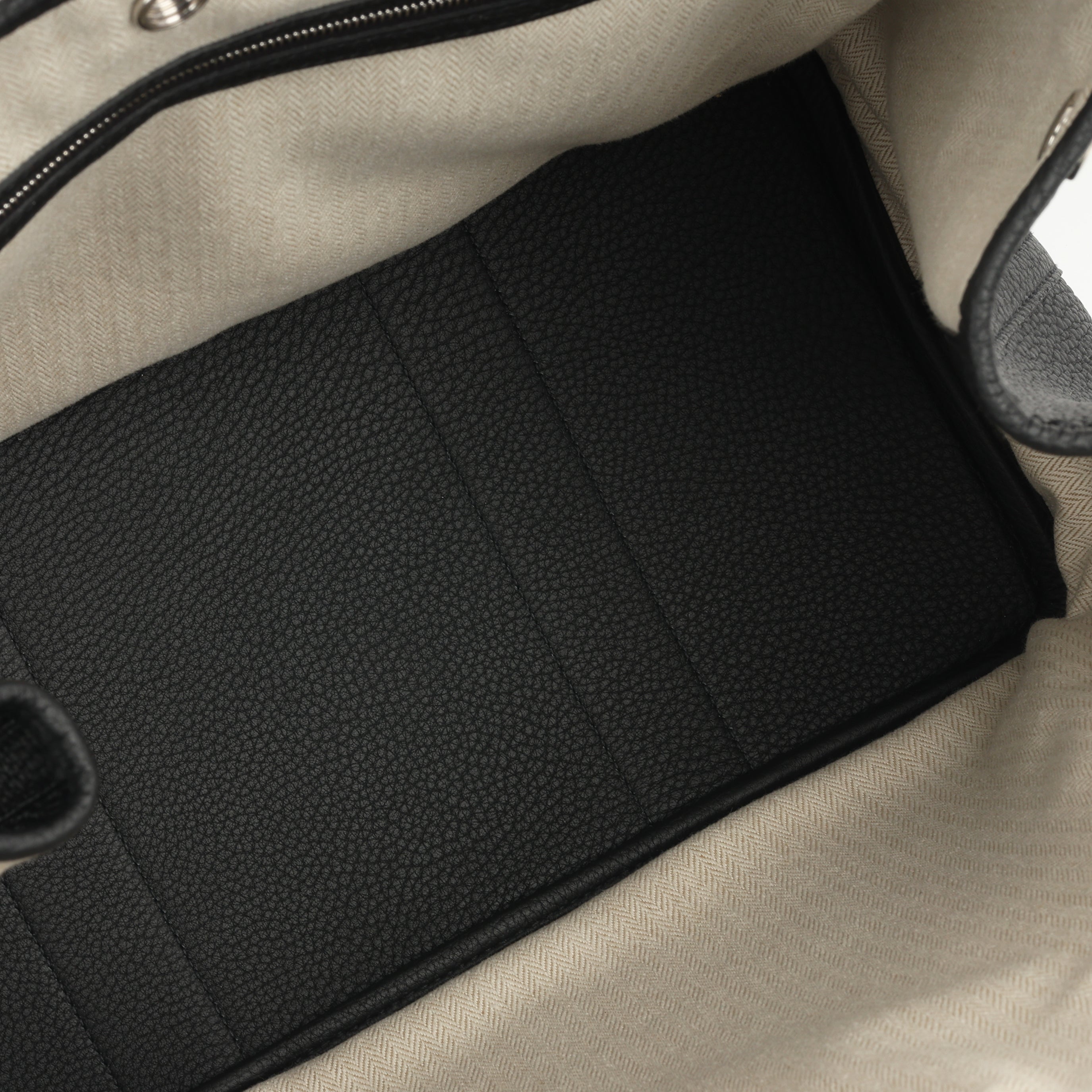 Hermès Garden Party 36 - Noir Negonda Leather | Palladium Hardware